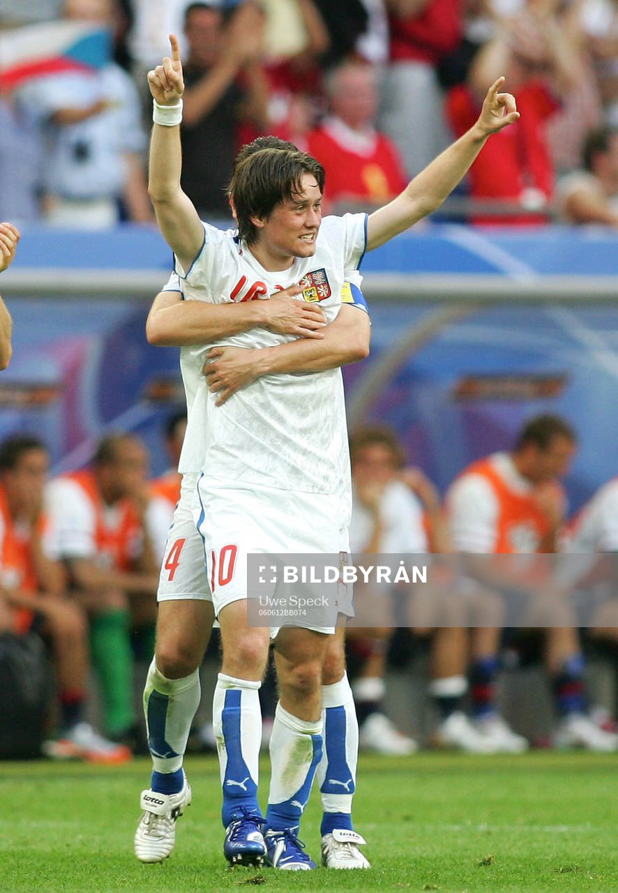 Tomas Rosicky och  Tomas Galasek, Tjeckien (Jubel)