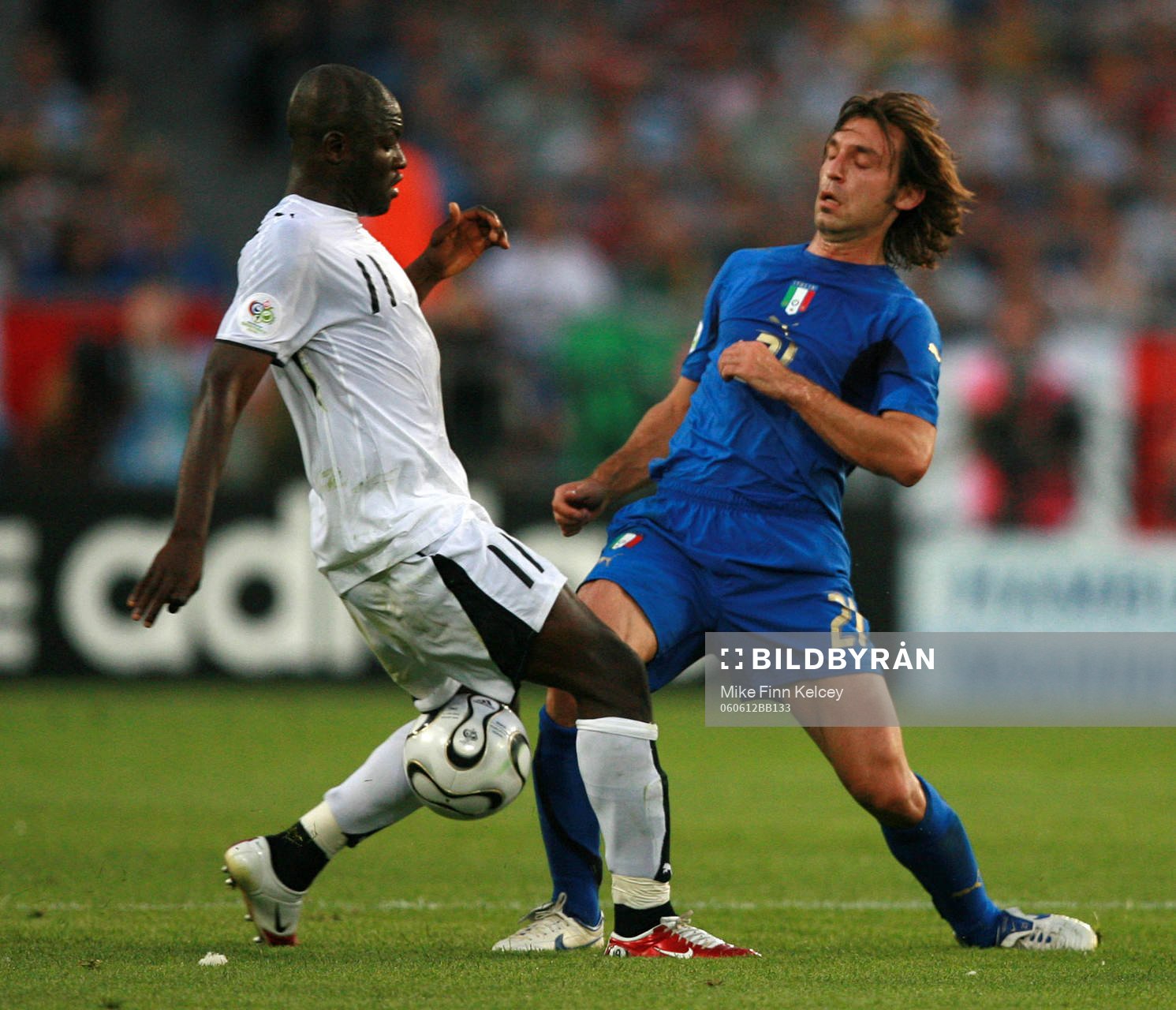 Sulley Muntari, Ghana och Andrea Pirlo, Italien