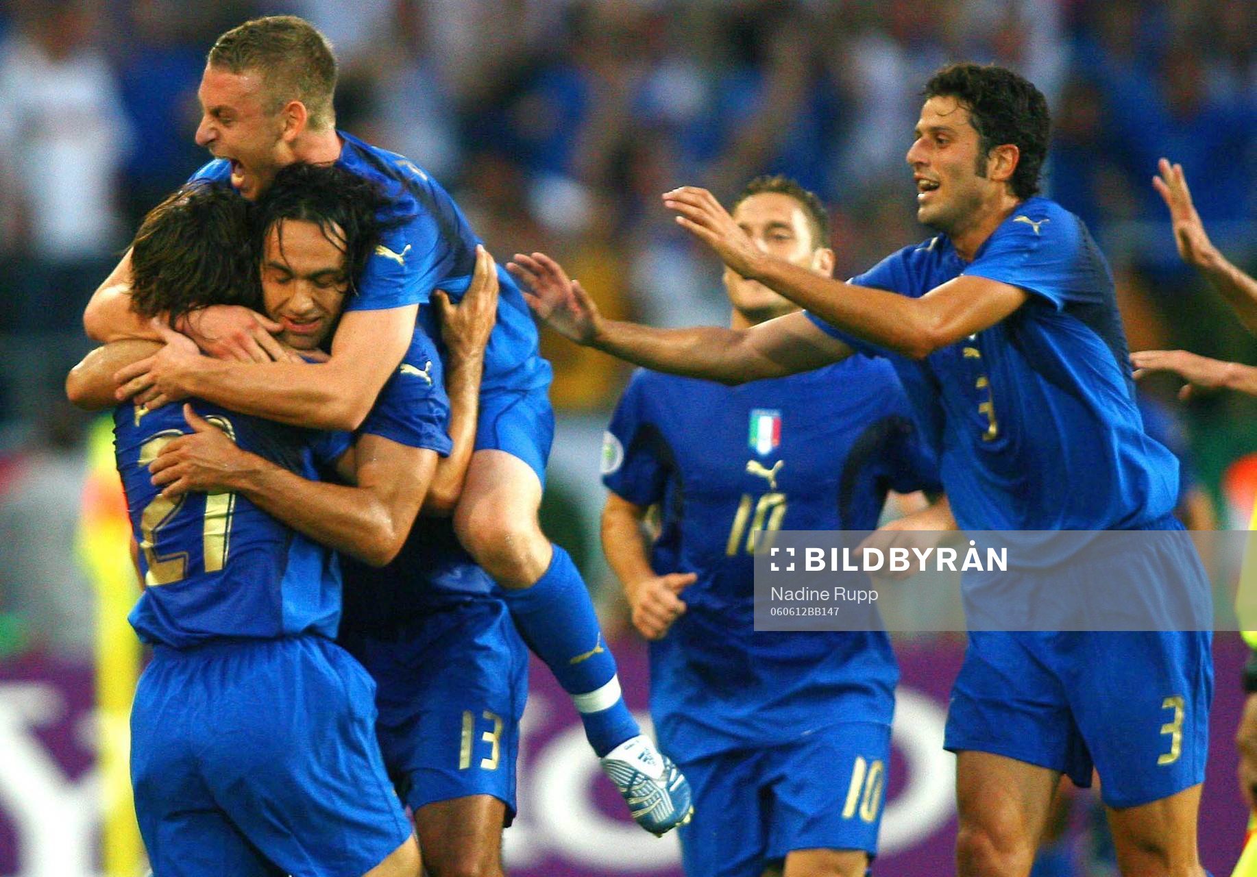 Andrea Pirlo, Alessandro Nesta, Daniele de Rossi, Francesco