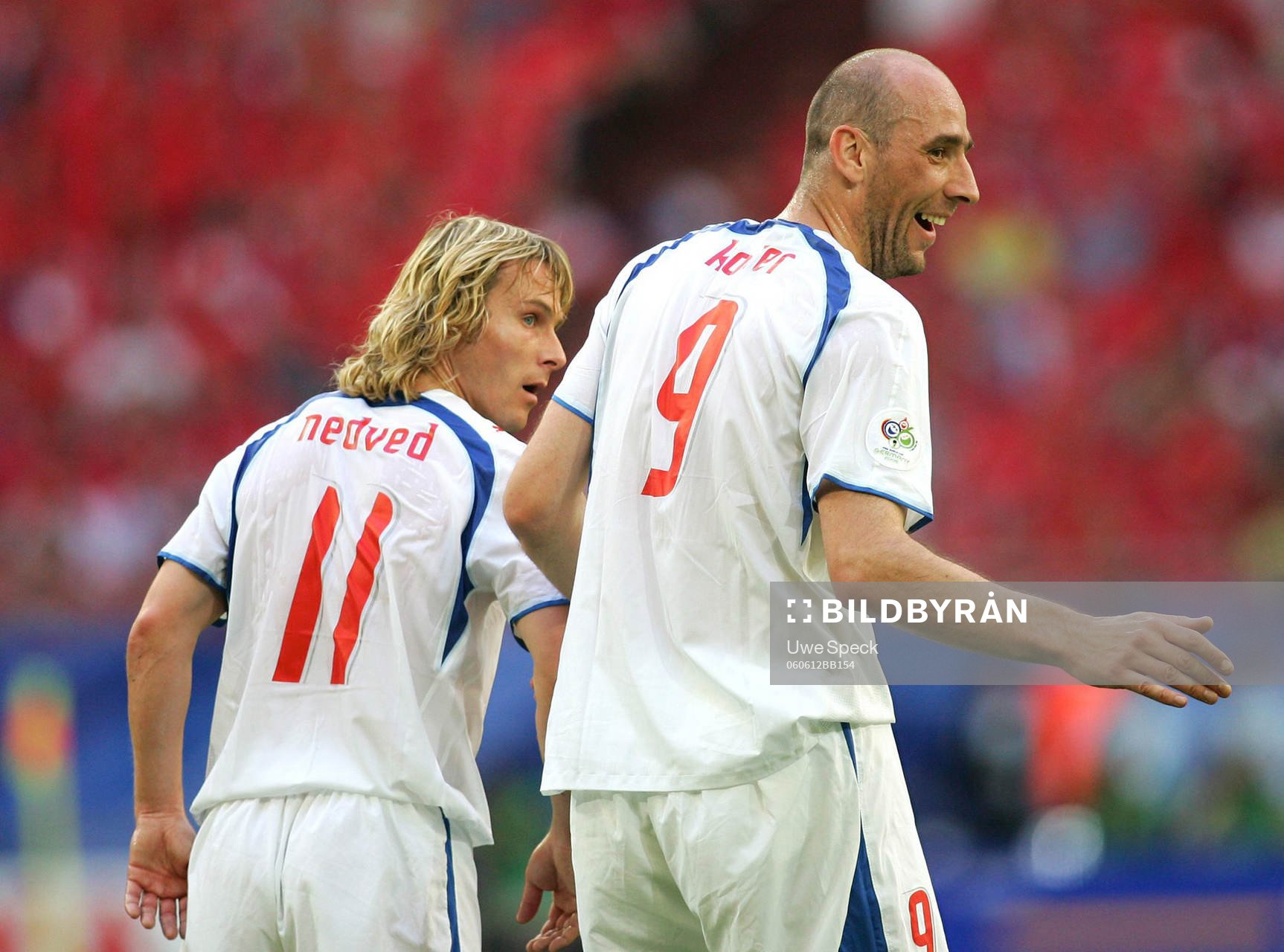 Pavel Nedved och Jan Koller, Tjeckien