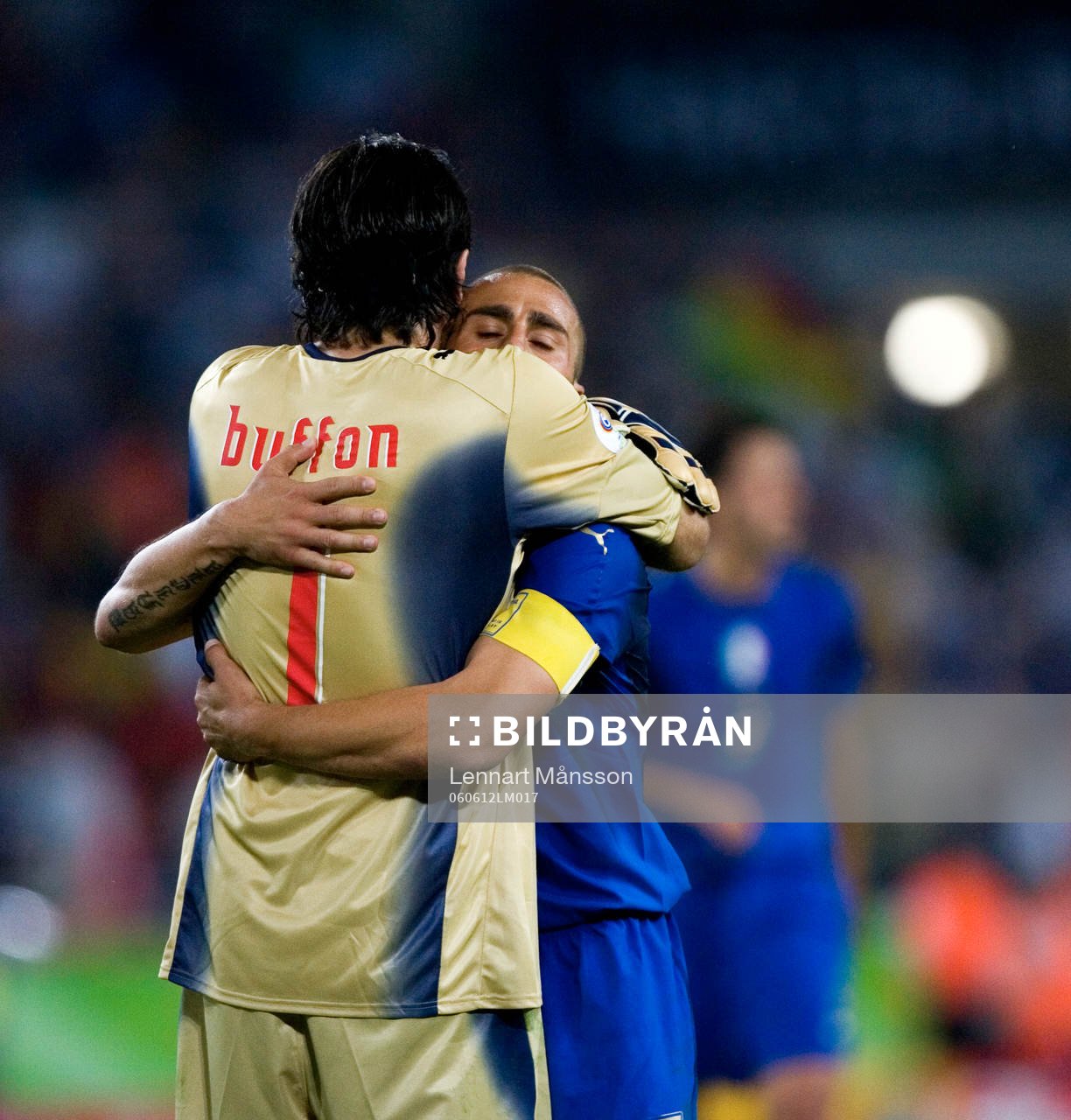 Gianluigi Buffon, målvakt och Fabio Cannavaro, Italien,