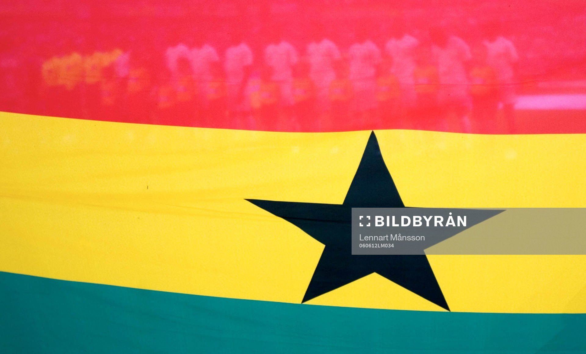 Uppställning, Flagga Ghana