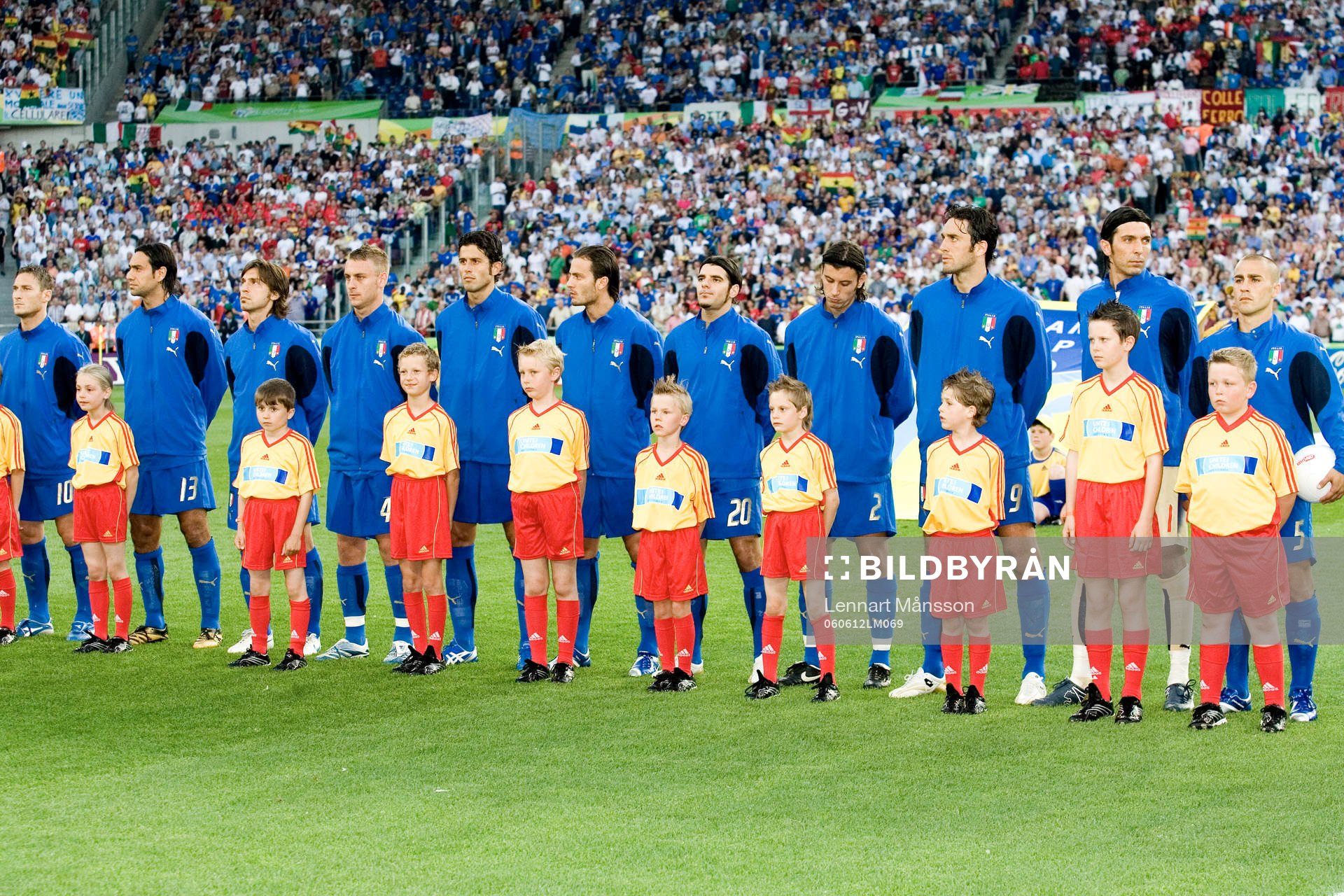 Spelaruppställning, Italien