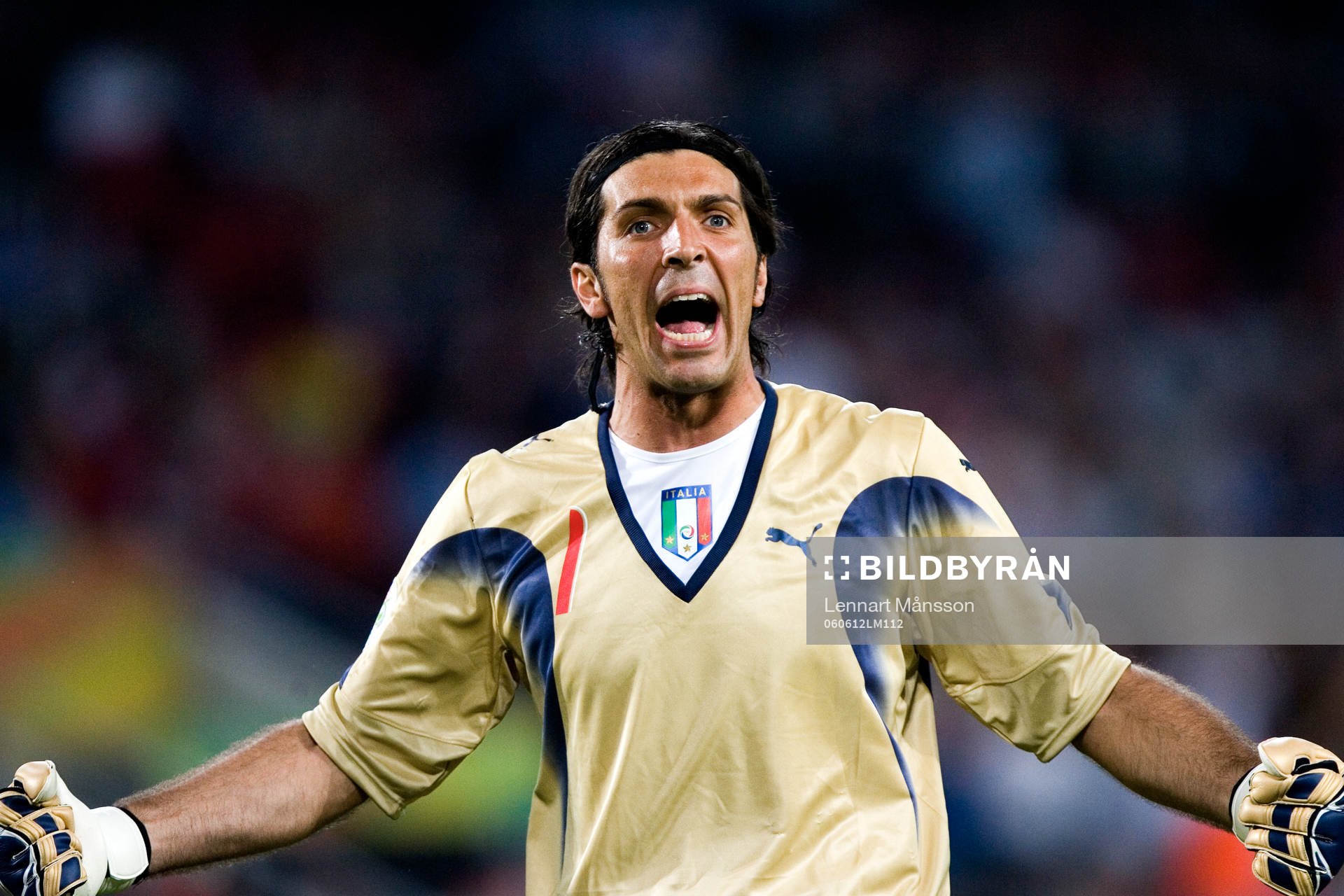 Gianluigi Buffon, Italien, målvakt, jubel