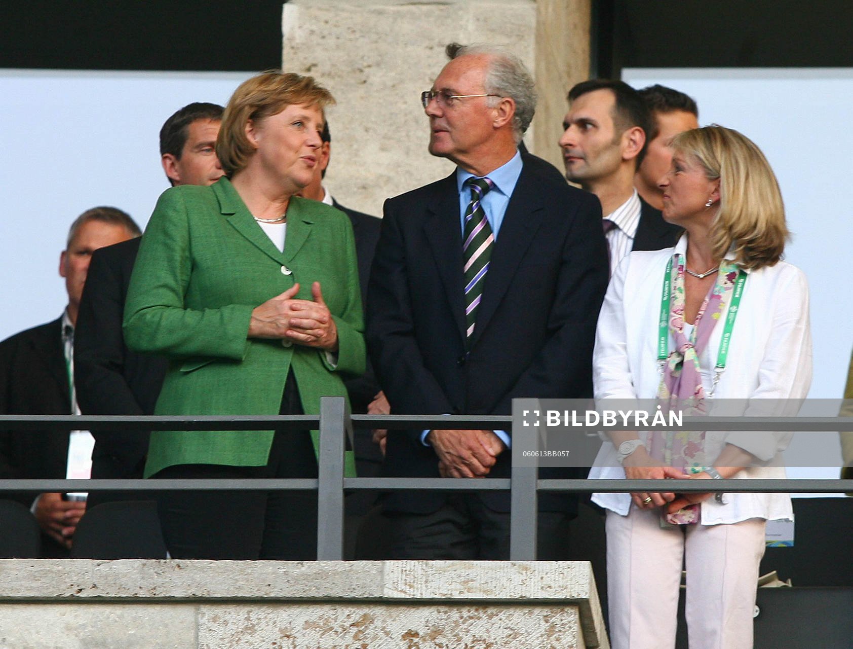 Förbundskansler Dr. Angela Merkel, Franz Beckenbauer och