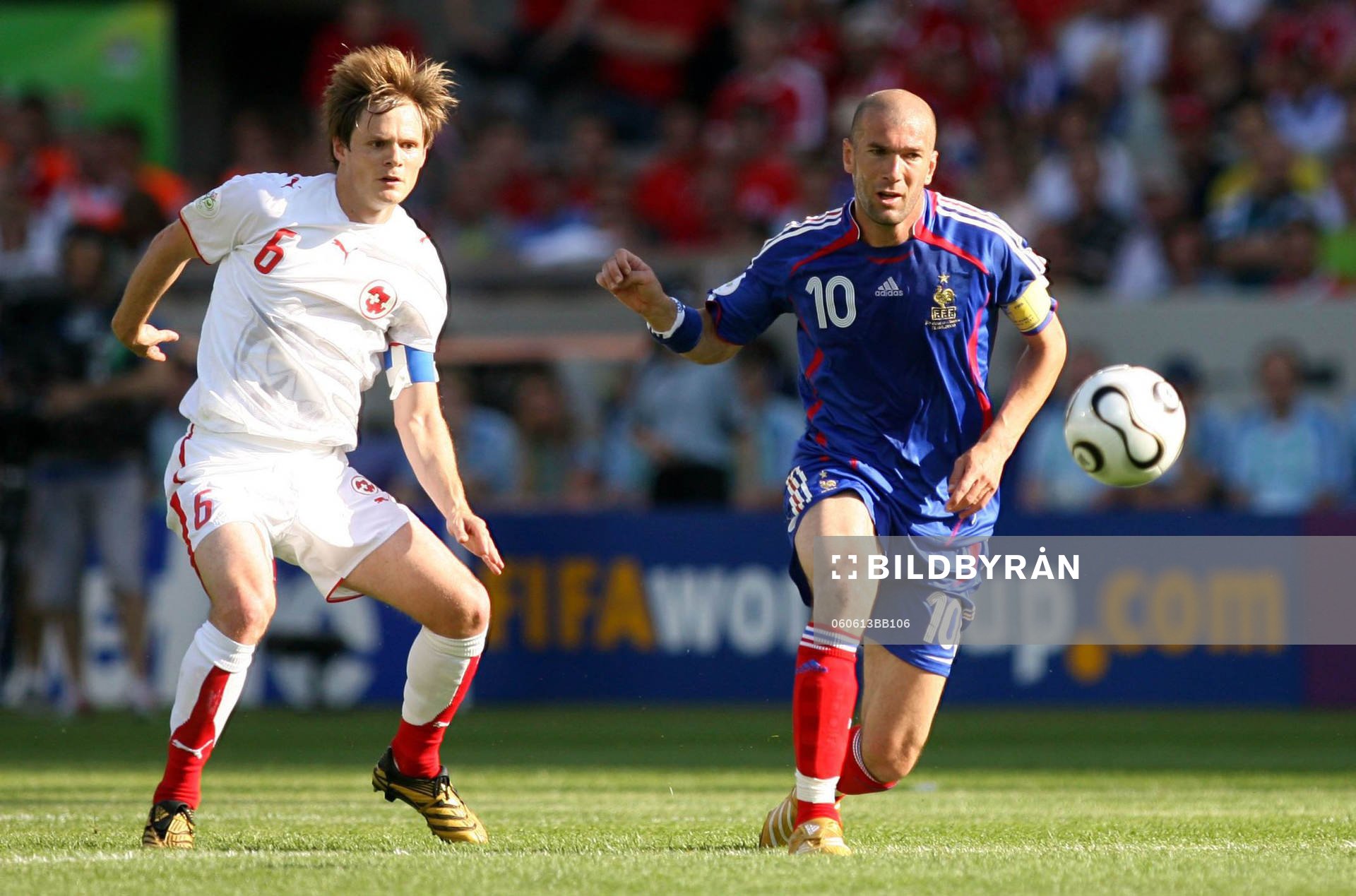 Johann Vogel och Zinedine Zidane