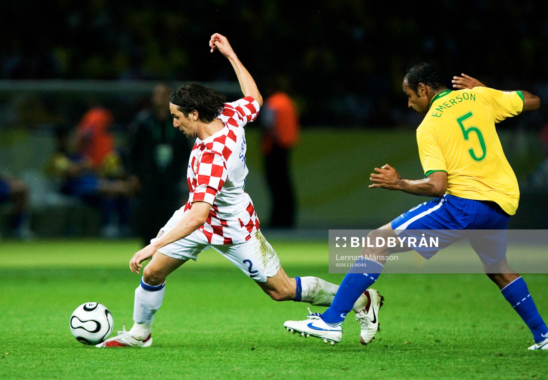Darijo Srna, Kroatien och Emerson, Brasilien