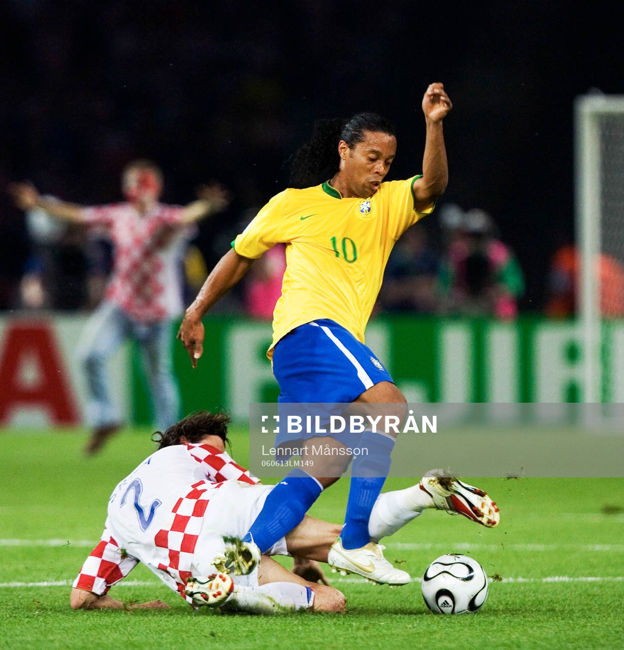 Ronaldinho, Brasilien och Darijo Srna, Kroatien