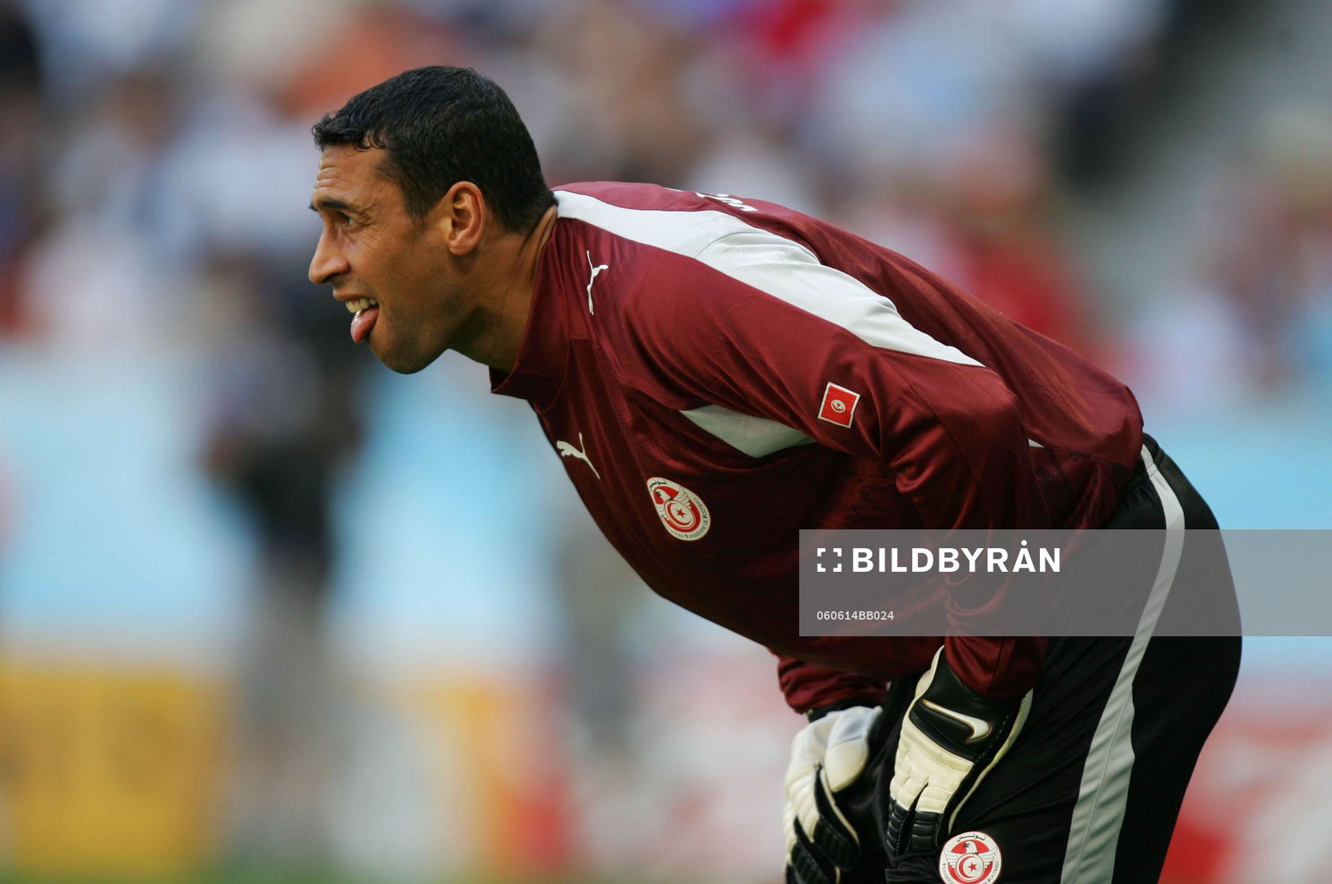 Ali Boumnijel, målvakt, Tunisien