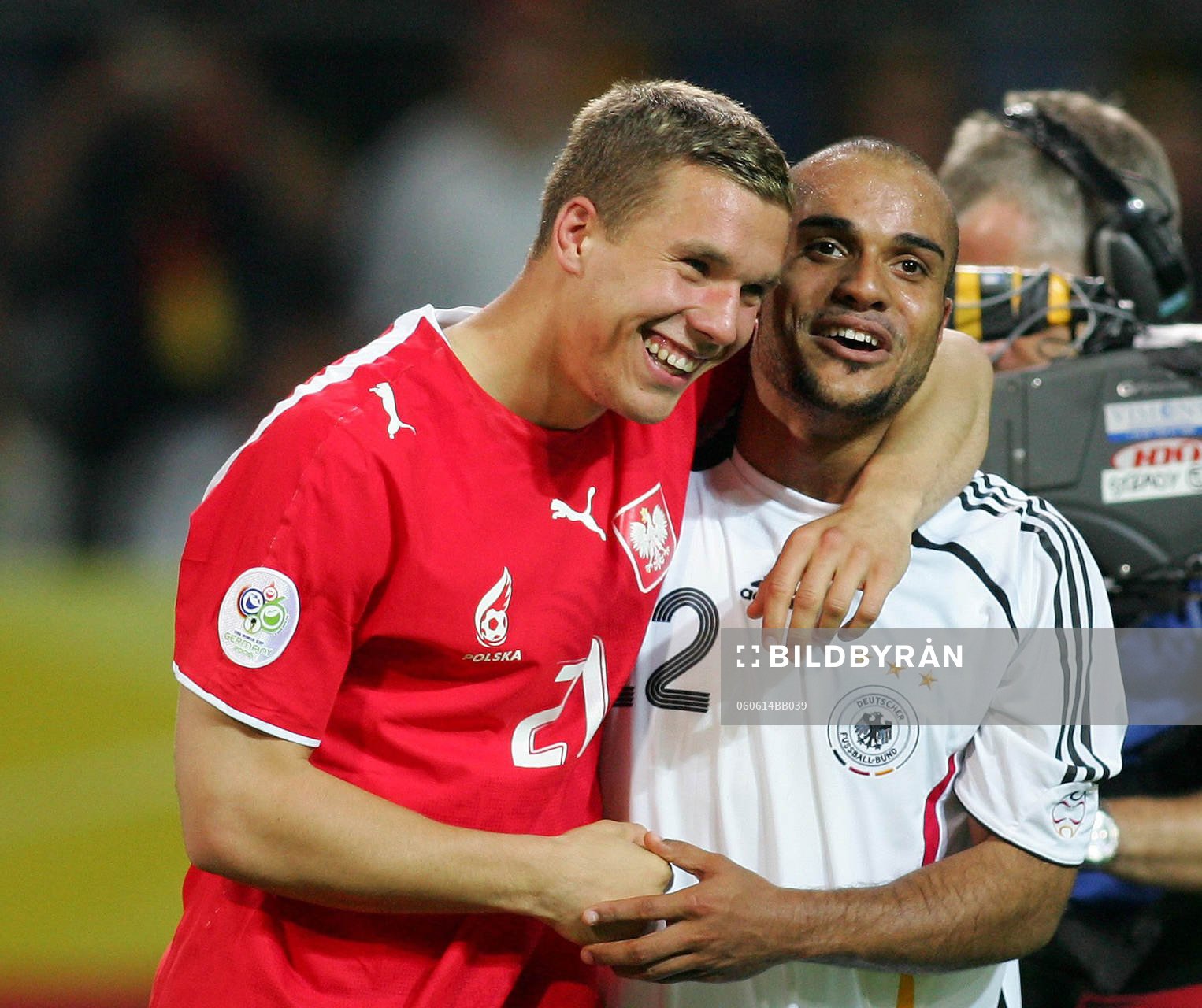 Lukas Podolski, Polen och  David Odonkor, Tyskland