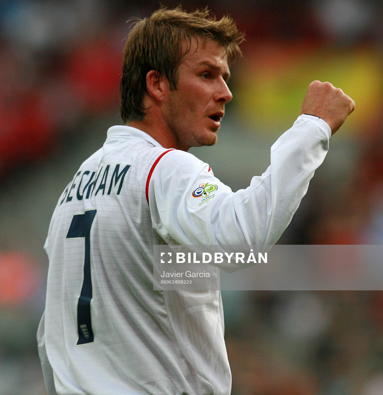 David Beckham, England (Jubel)