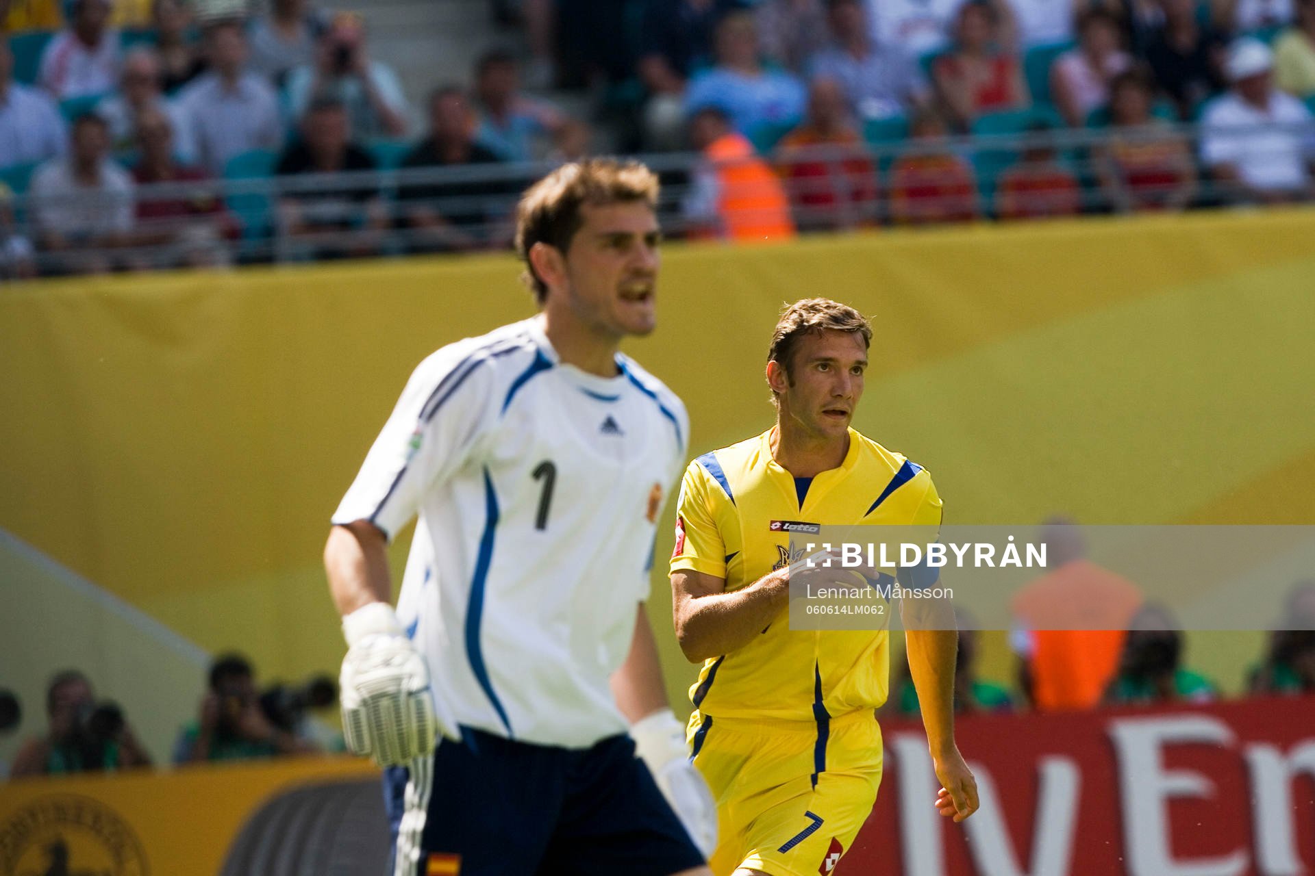 Iker Casillas, målvakt, Spanien och Andrij Sjevtjenko,