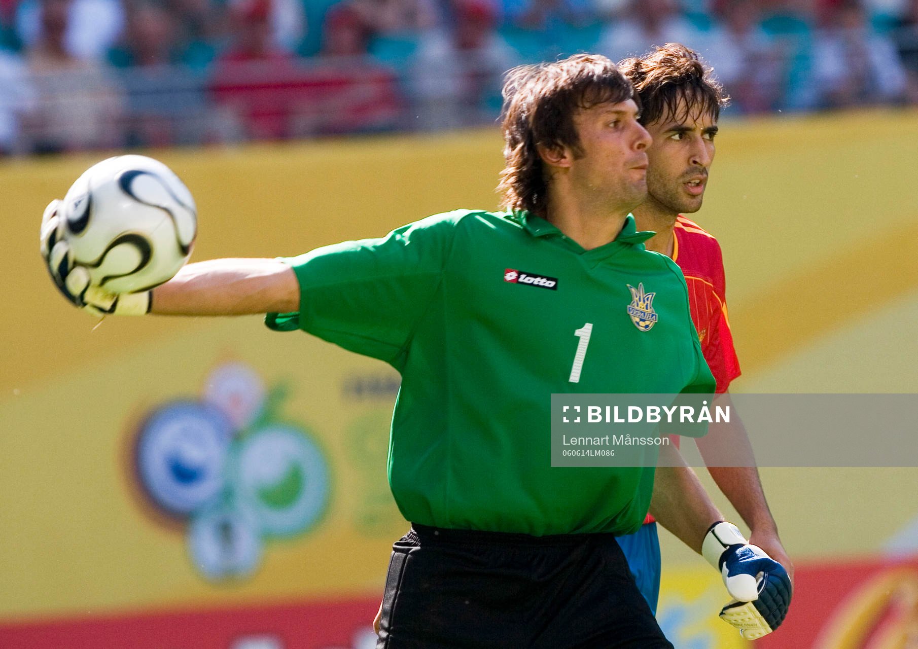 Oleksandr Sjovkovskyj, målvakt, Ukraina. Inkast
