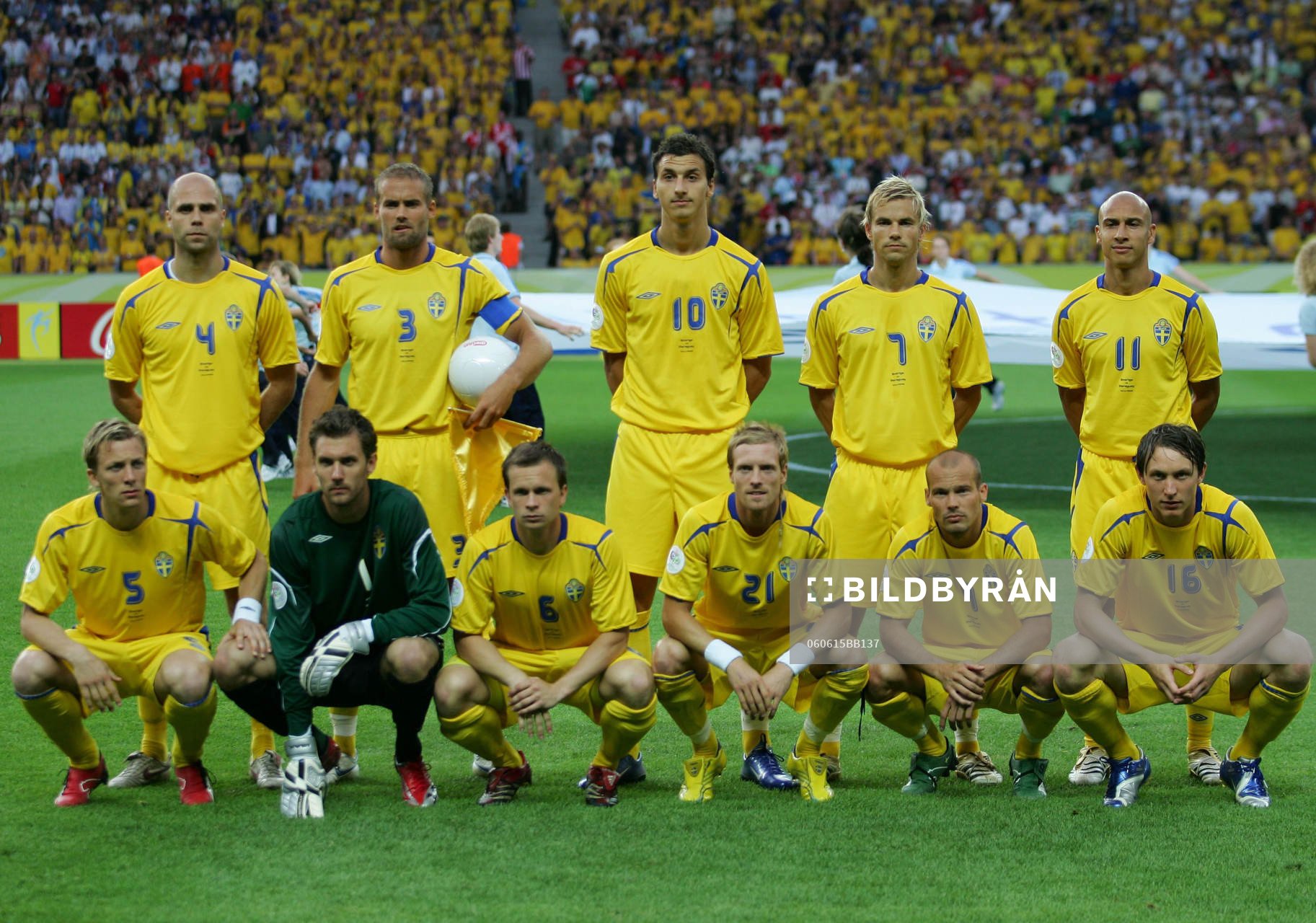 Lagbild, Teddy Lucic, Olof Mellberg, Zlatan Ibrahimovic,