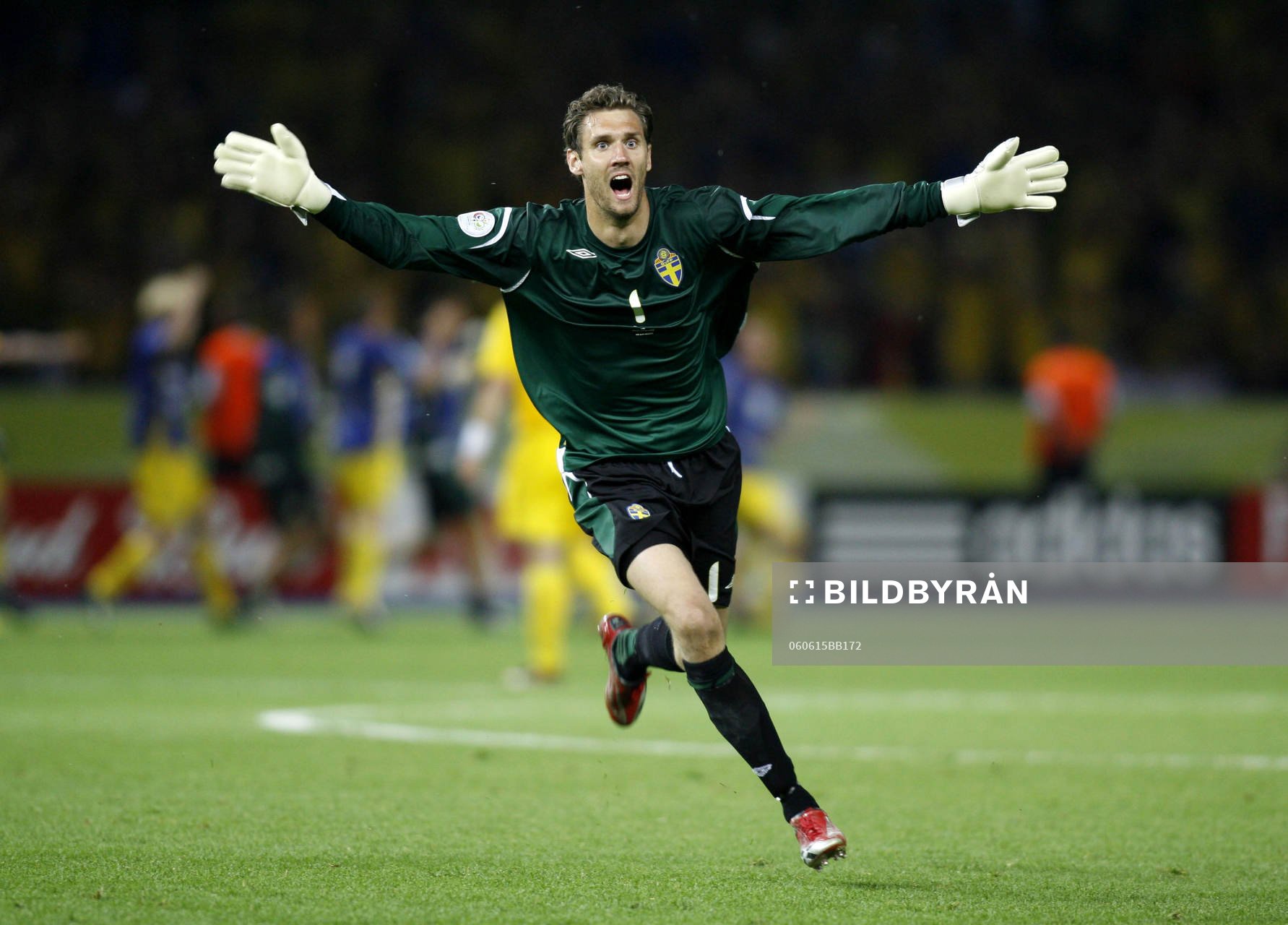 Andreas Isaksson, Sverige, målvakt, jubel, glädje