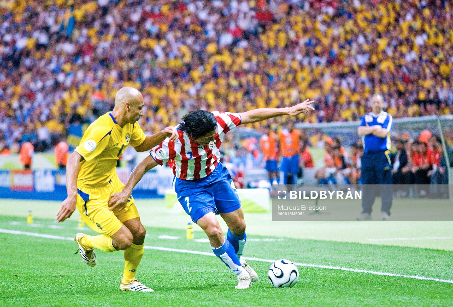 Henrik Larsson och Jorge Nunez, Paraguay