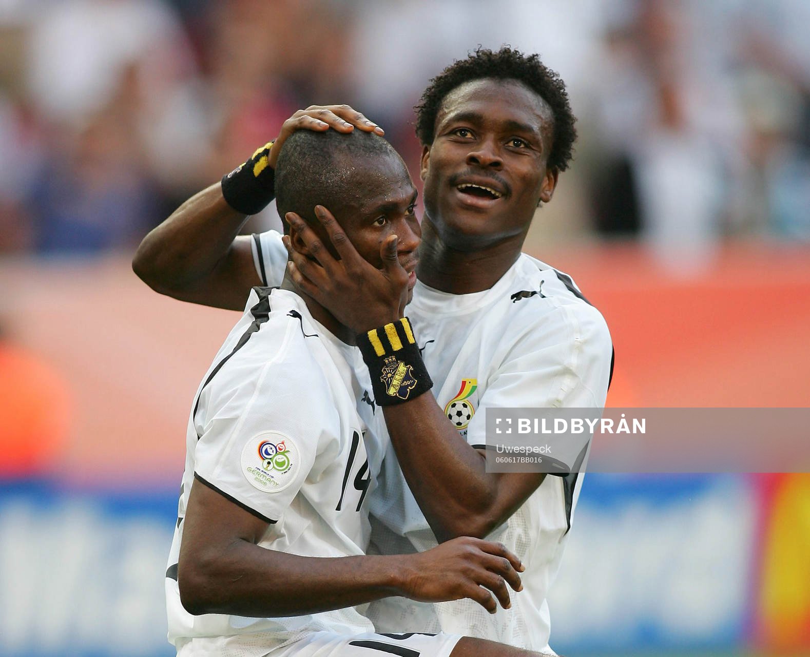 Matthew Amoah och Derek Boateng jubel