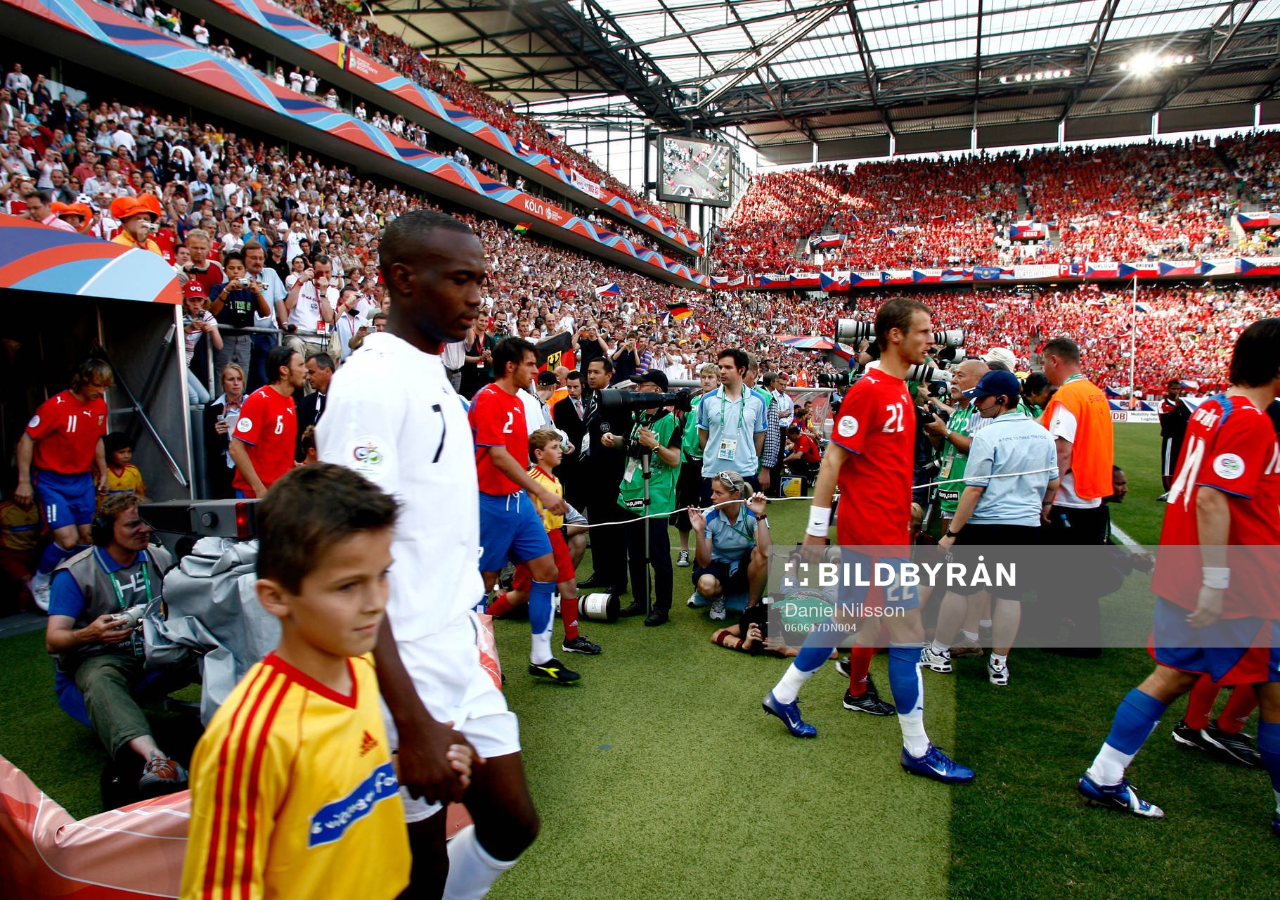 Köln Arena, spelar ingång, presentation