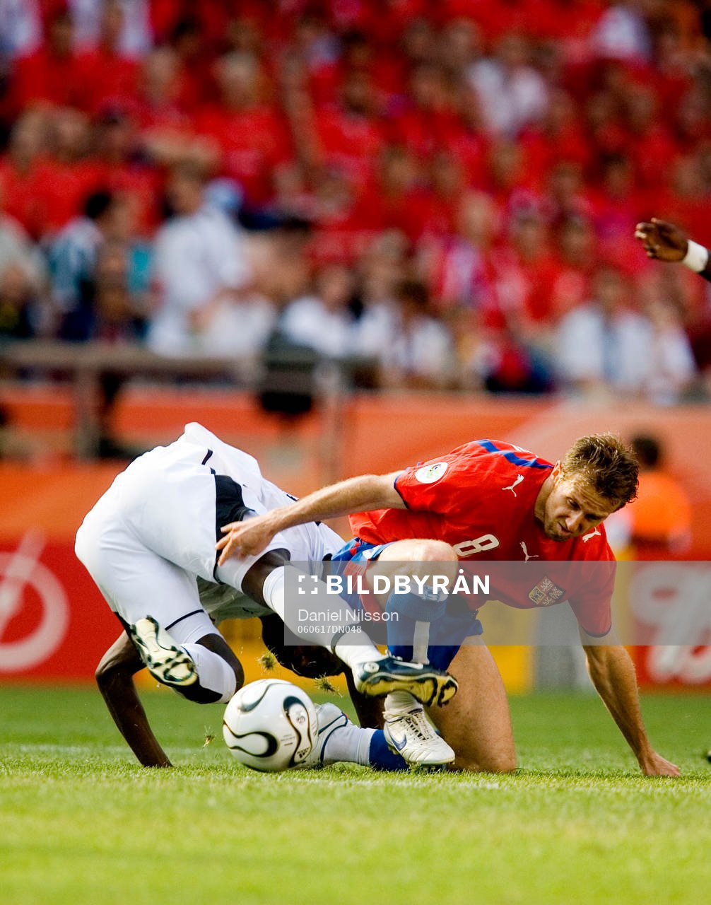Karel Poborsky, Tjeckien stoppas hårt av Ghanas försvar
