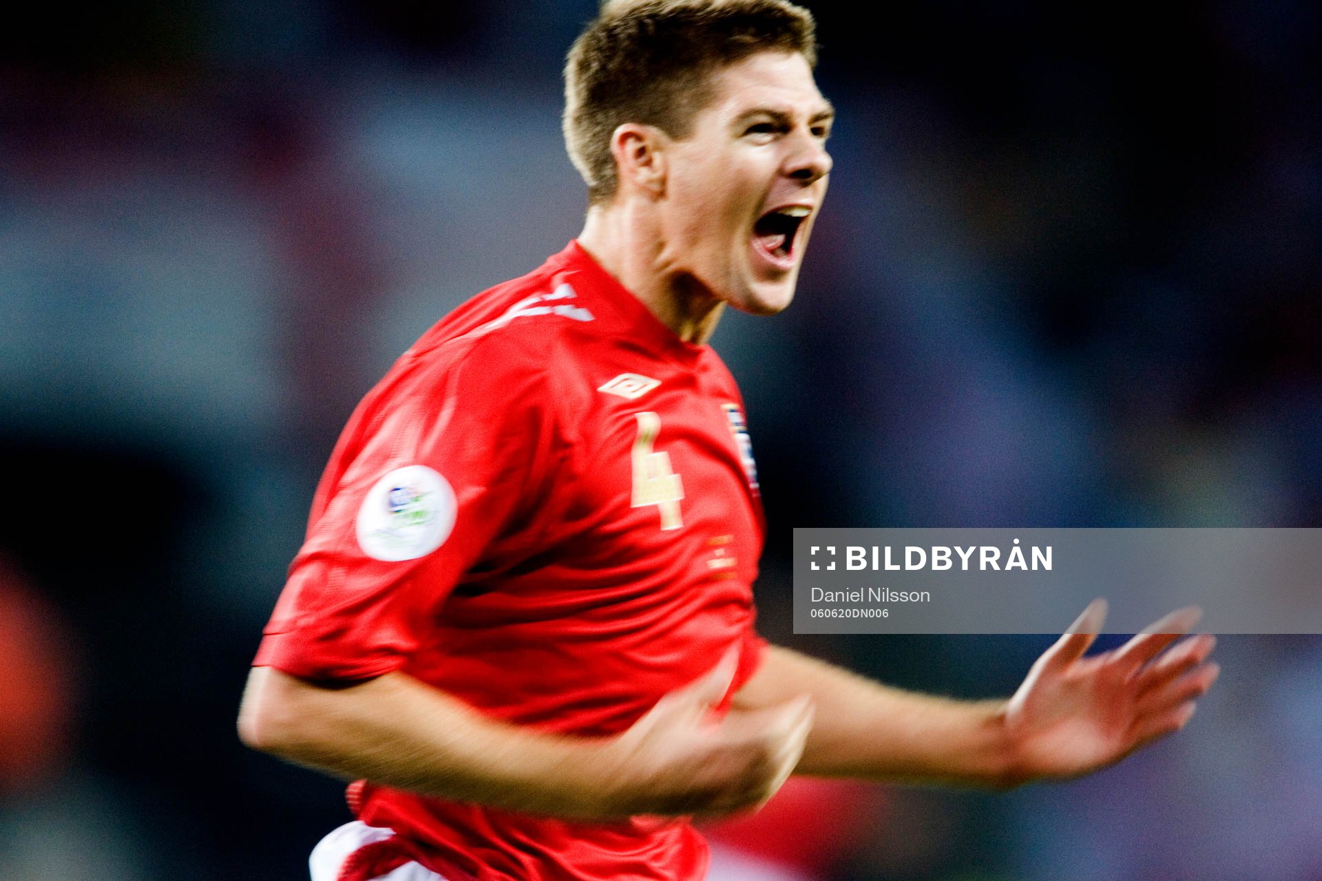 Steven Gerrard, England, jubel