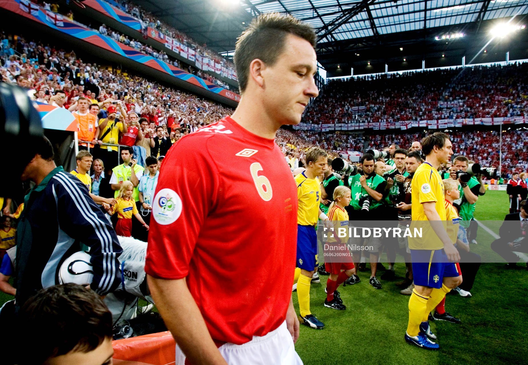 John Terry, England, spelarentré, ingång, inmarsch