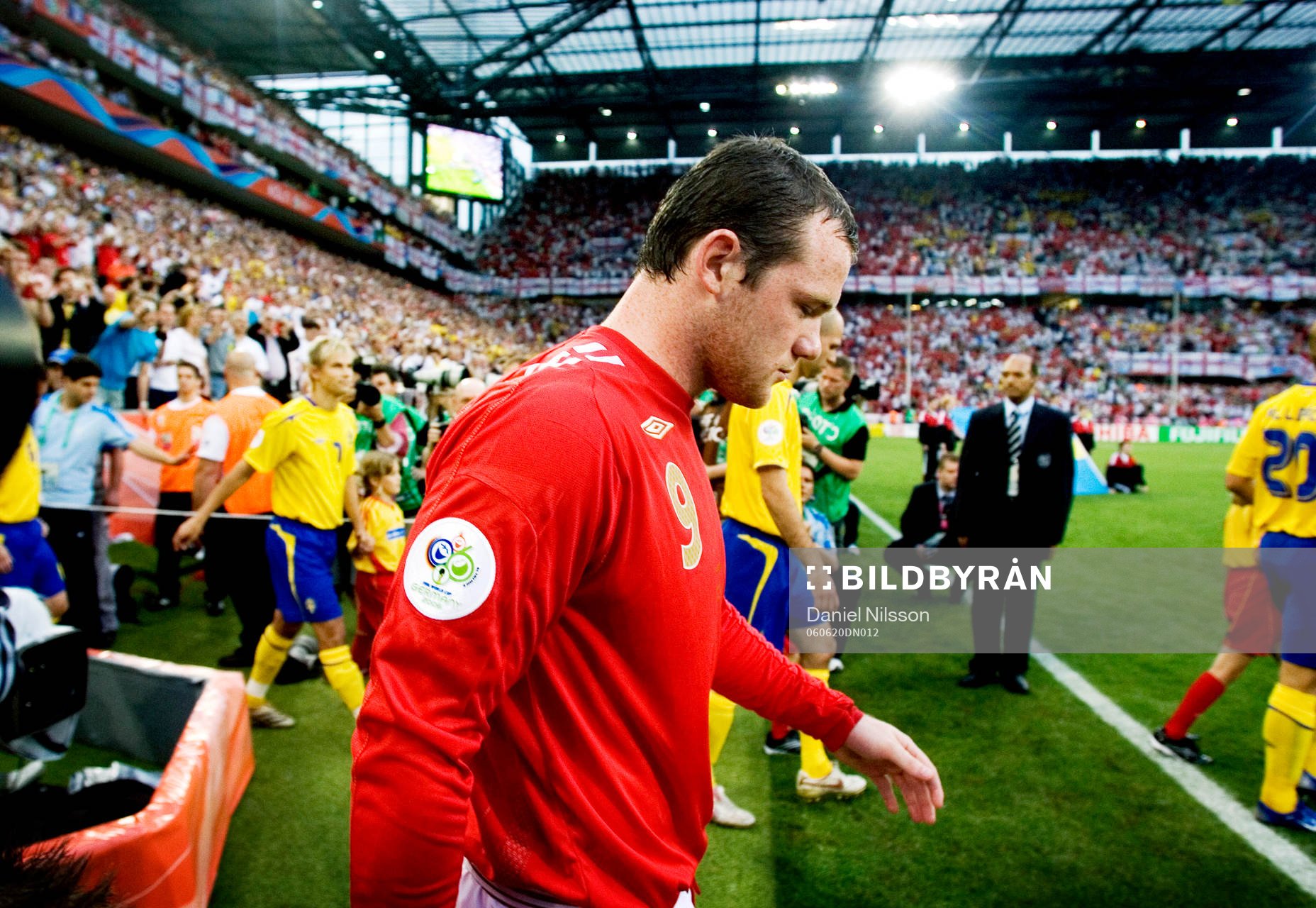 Wayne Rooney, England, spelarentré, ingång, inmarsch,