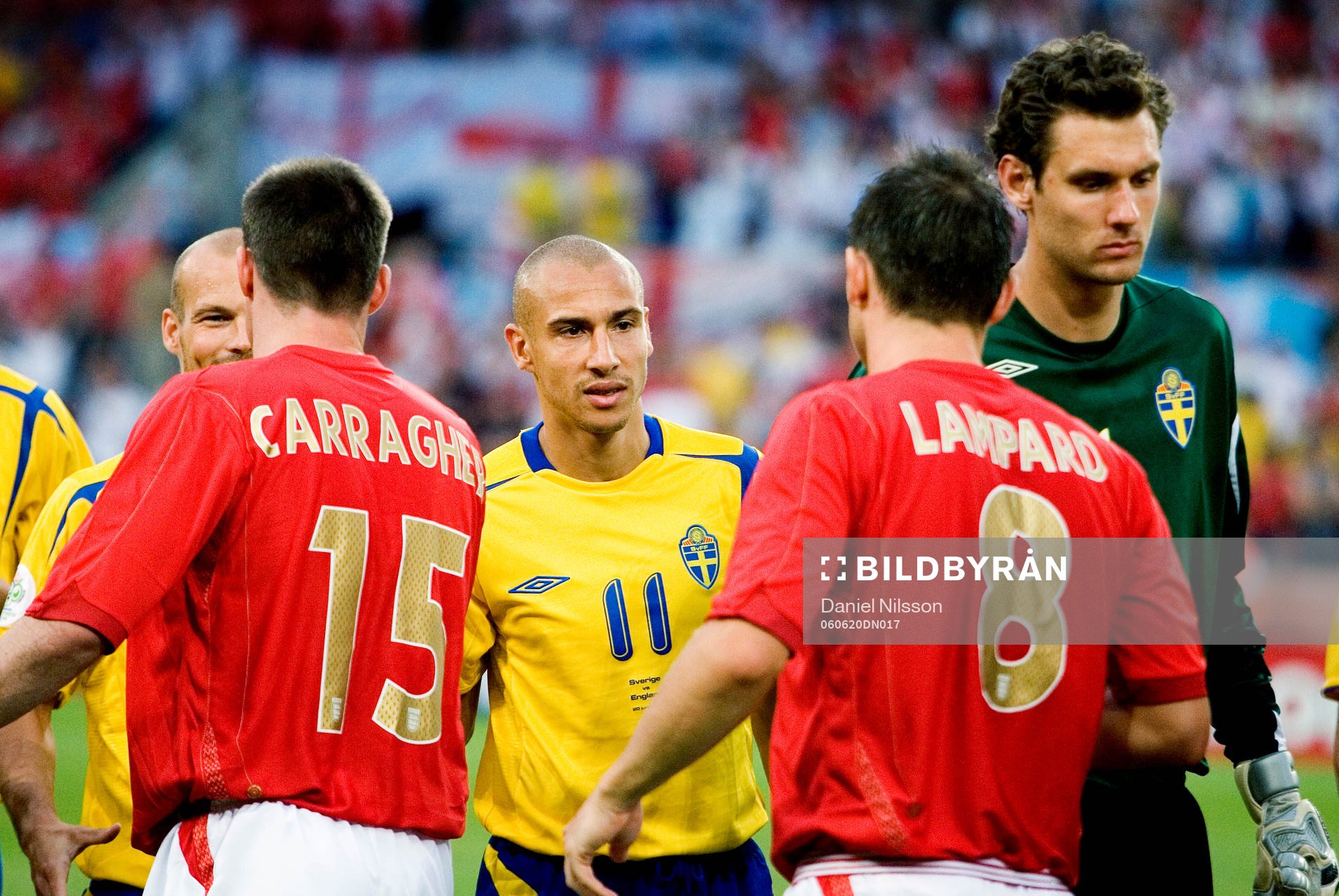 Jamie Carragher, England, Henrik Larsson, Sverige, Frank