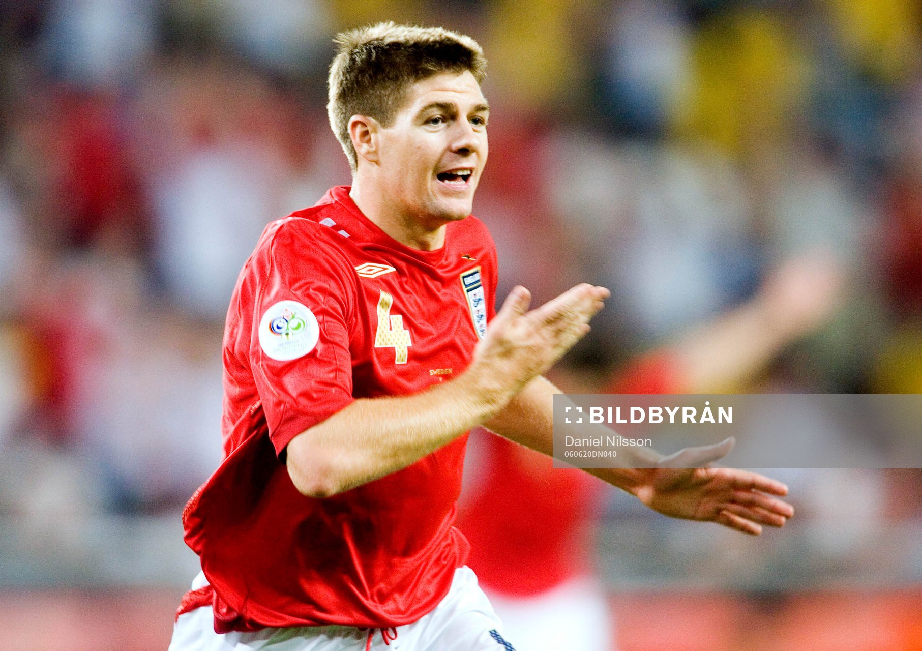 Steven Gerrard, England, jubel
