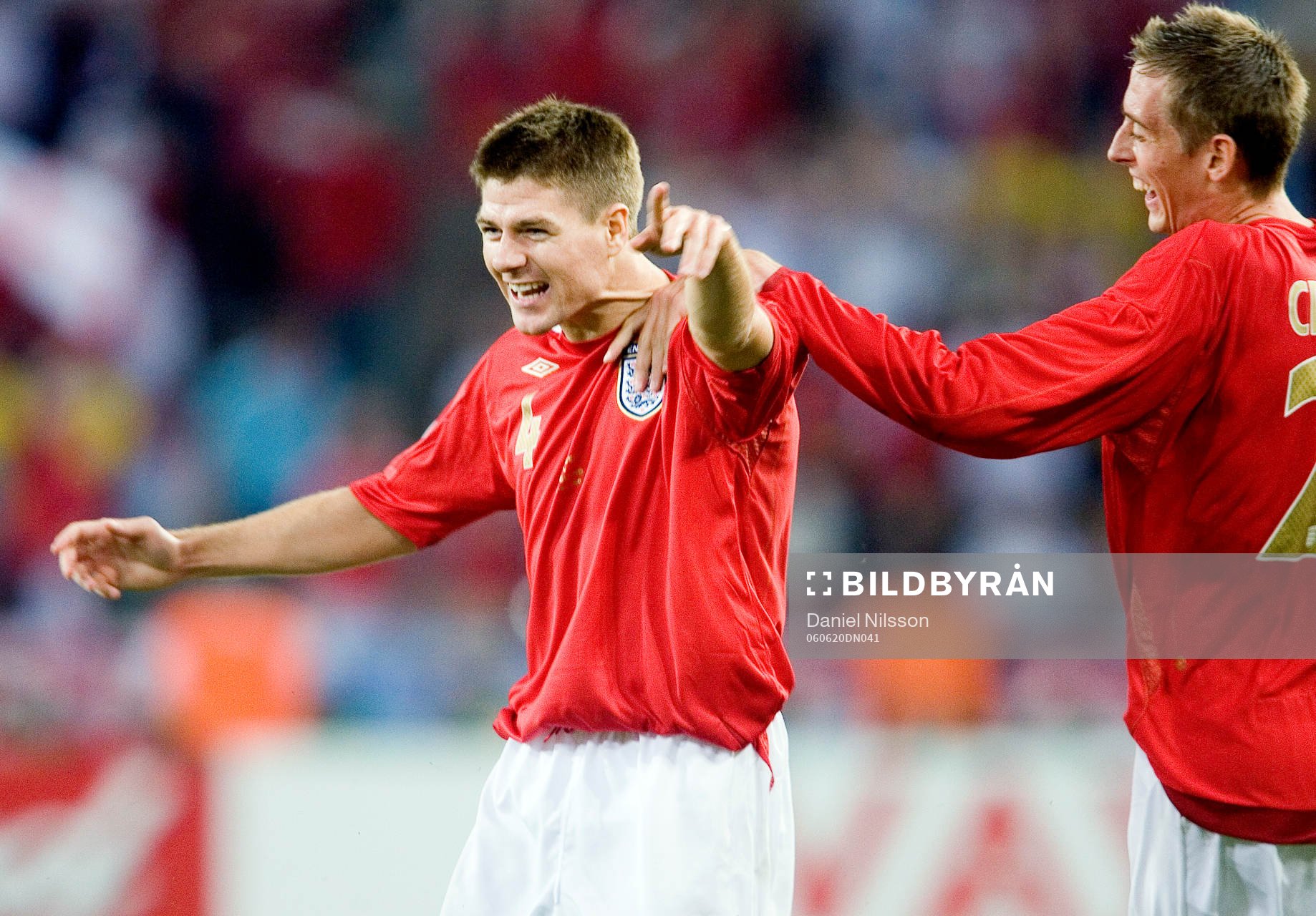 Steven Gerrard, England, jubel