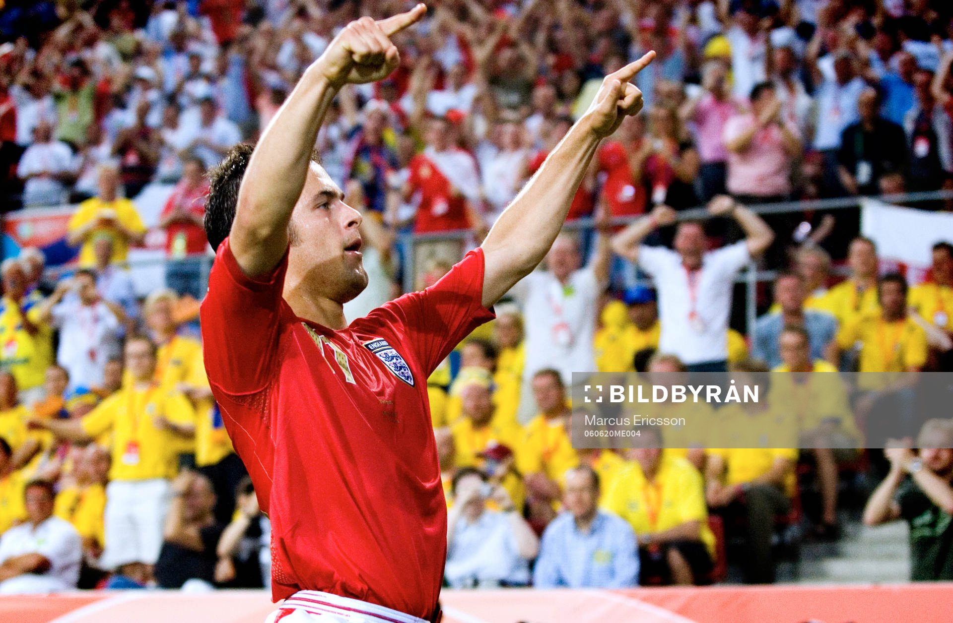 Joe Cole, England jubel