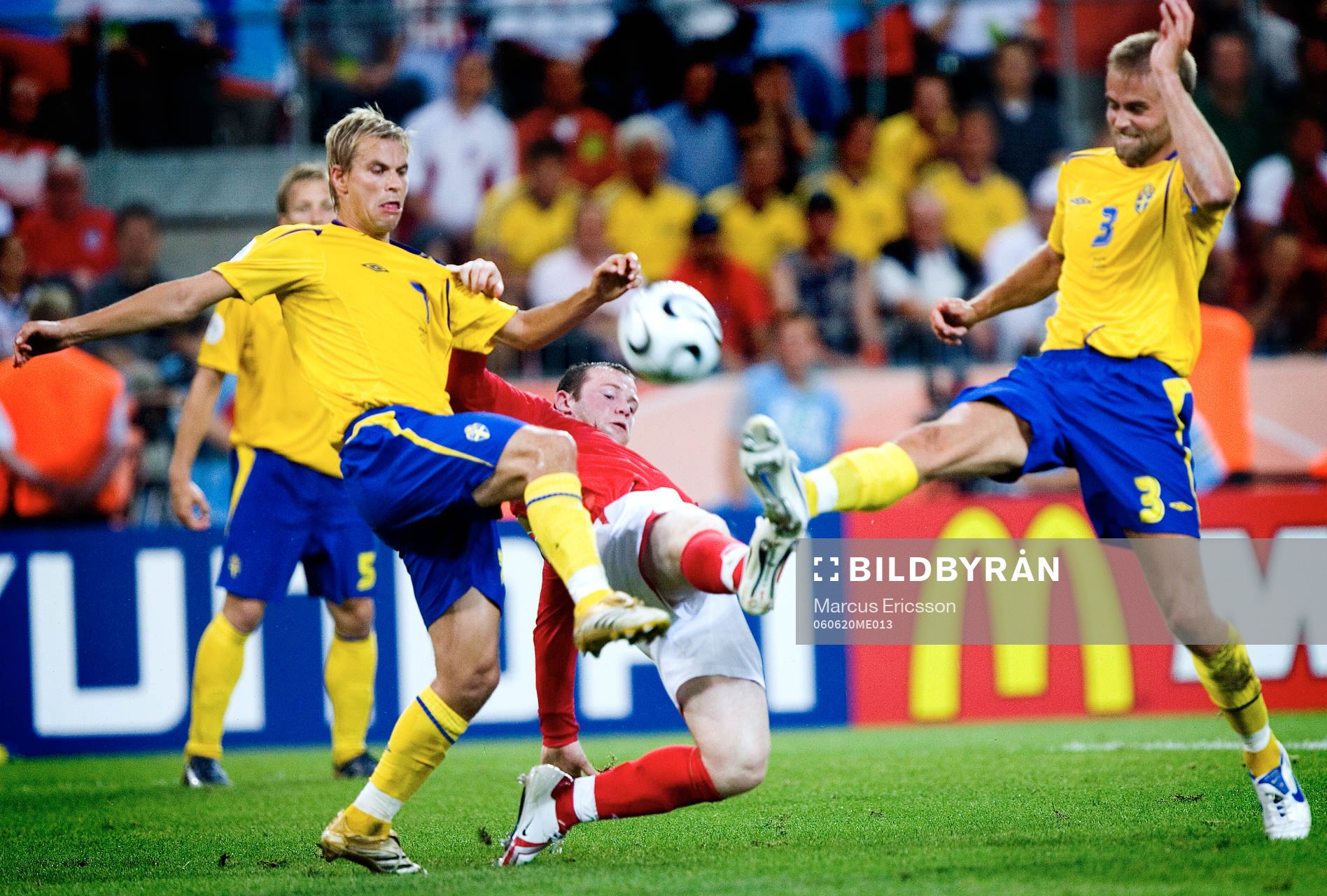 Niclas Alexandersson och Olof Mellberg, Sverige, Wayne