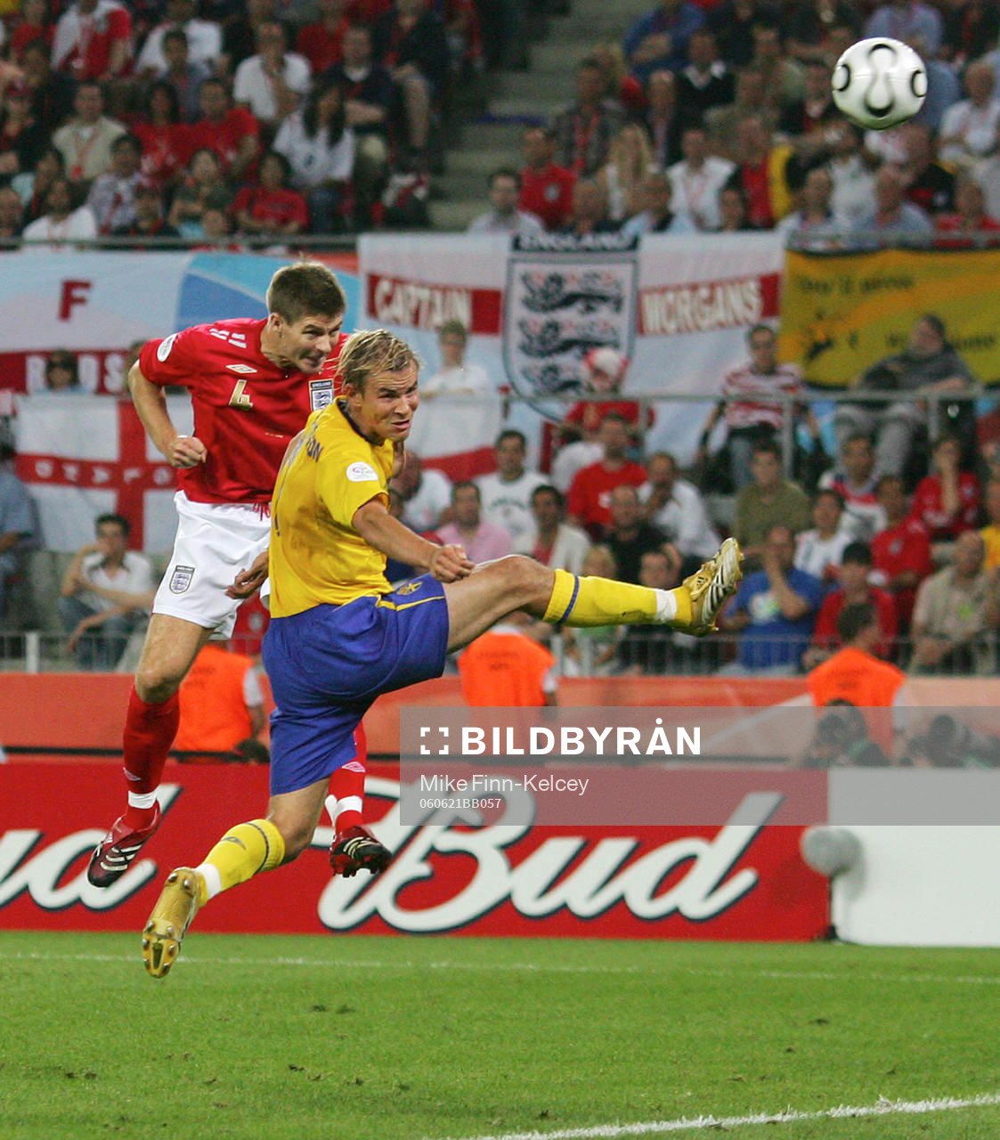 Steven Gerrard, England gör 1-2