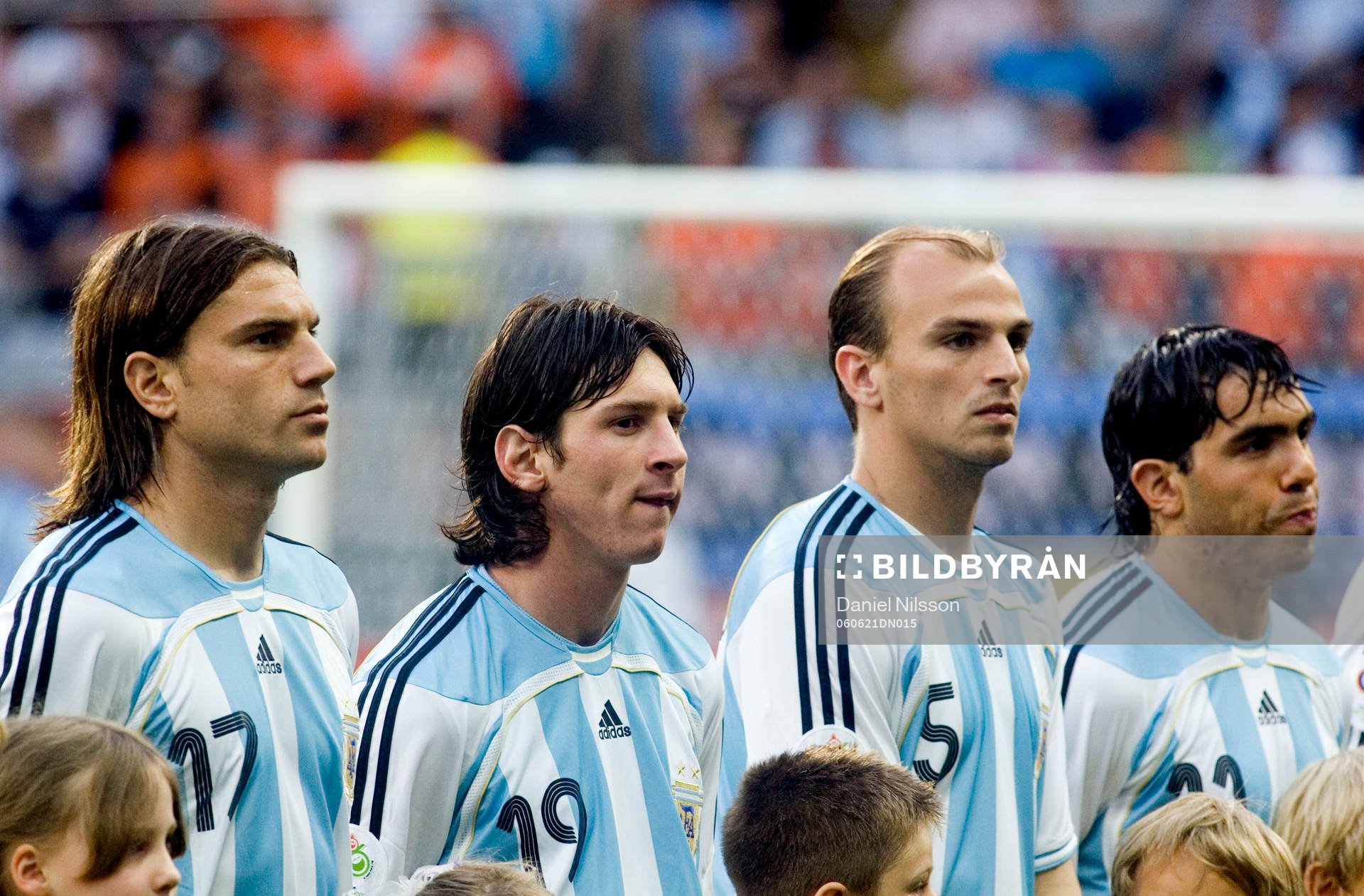 Fotboll, VM 2006, Leandro Cufre, Lionel Messi och Esteban