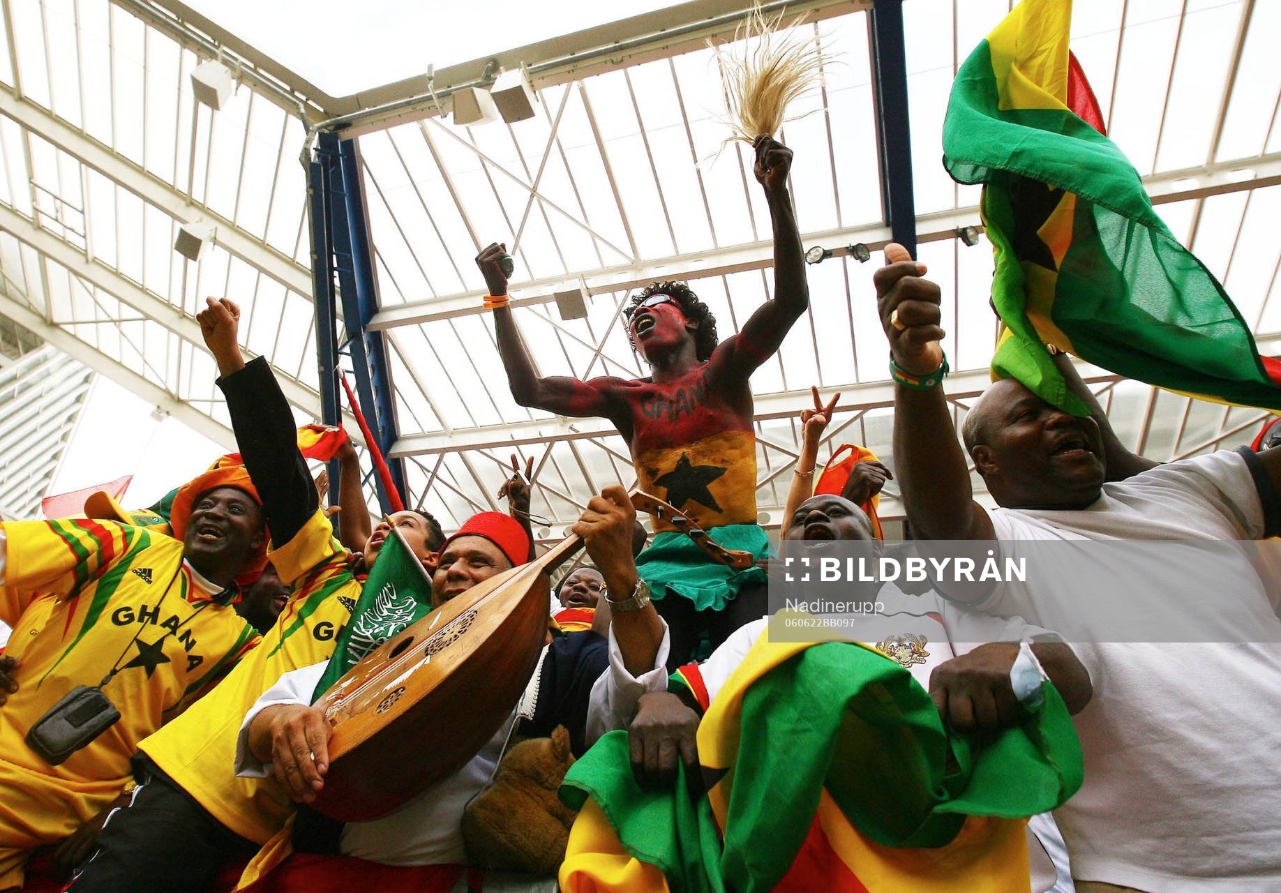 Jubel Fans, supporter, Ghana