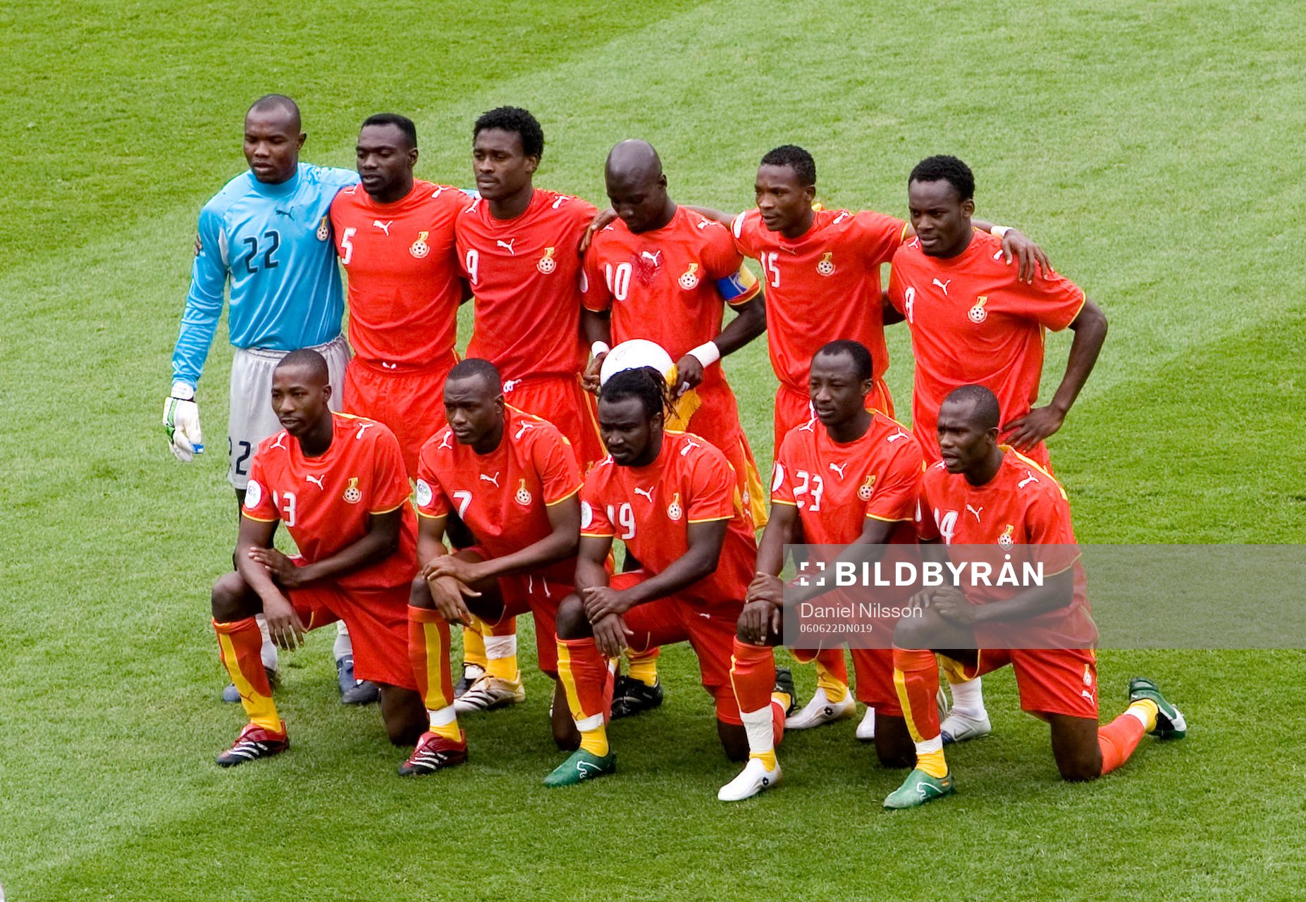 Fotboll, VM 2006, Lagbild, startelva,  Ghana