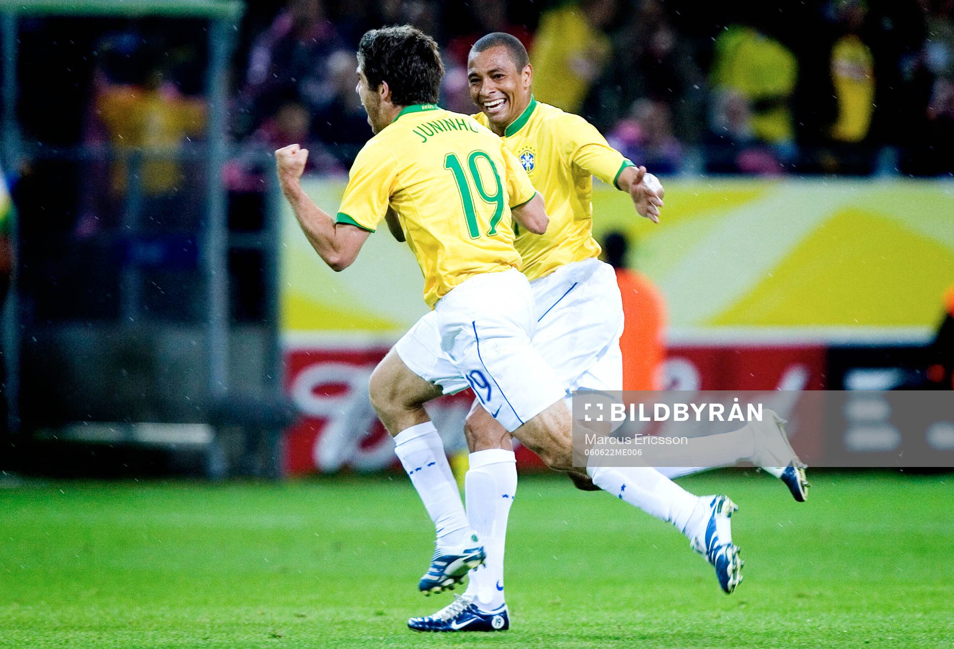 Juninho Pernambucano och Gilberto Silva