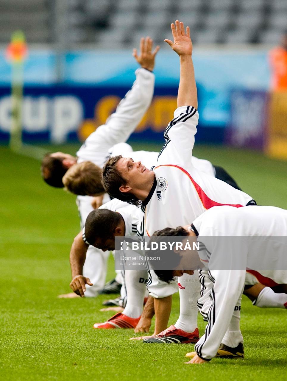 Fotboll, VM 2006, Tyskland träning på Allianz Arena
