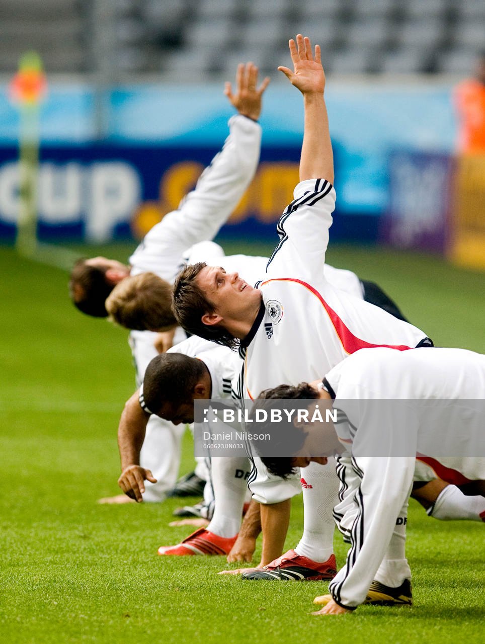 Fotboll, VM 2006, Tyskland träning på Allianz Arena i