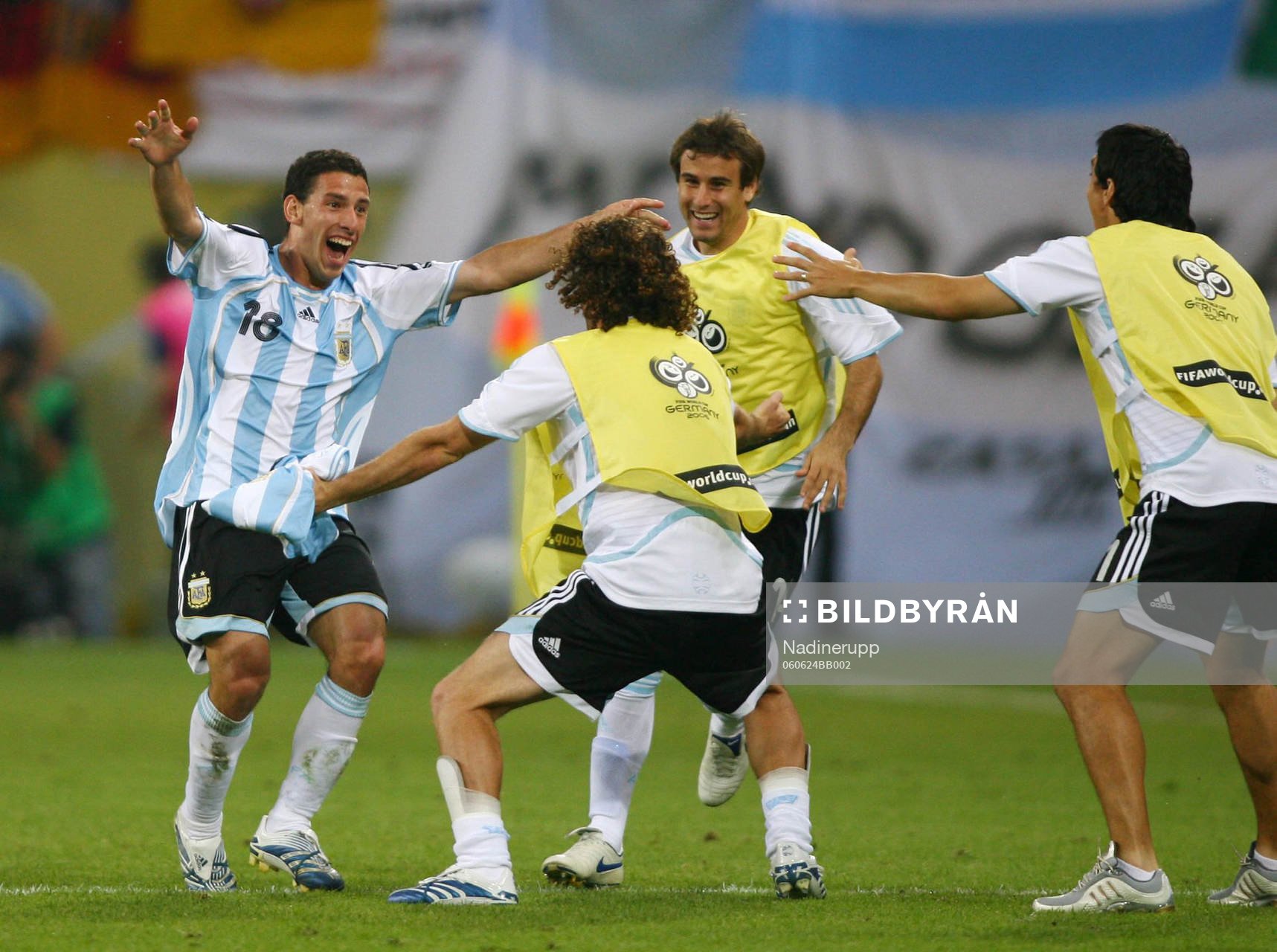  Maxi Rodriguez, Argentina, jubel, glädje