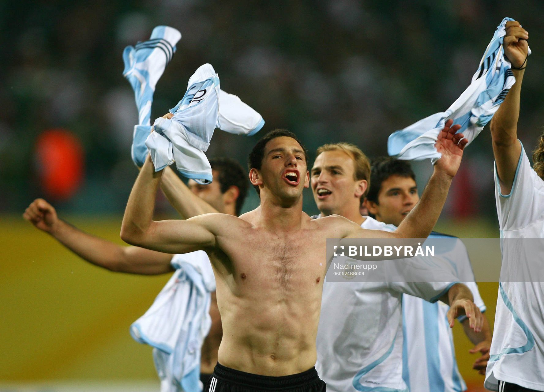 Maxi Rodriguez, Argentina, jubel, glädje