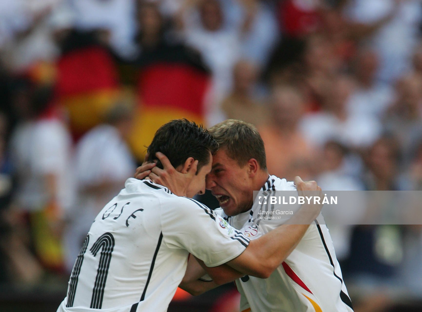  Lukas Podolski och Miroslav Klose, Tyskland (Jubel)