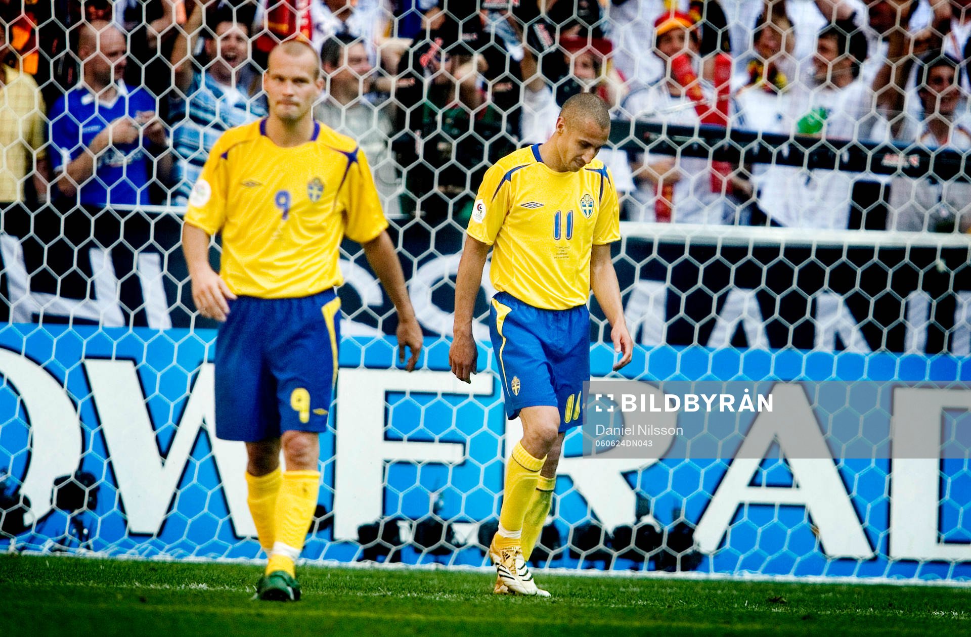 Henrik Larsson och Fredrik Ljungberg, Sverige, depp