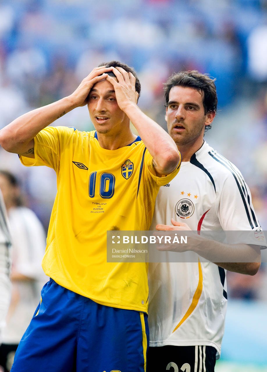 Fotboll, VM 2006, Åttondelsfinal, Tyskland - Sverige A: Zlatan Ibrahimovic, Sverige.