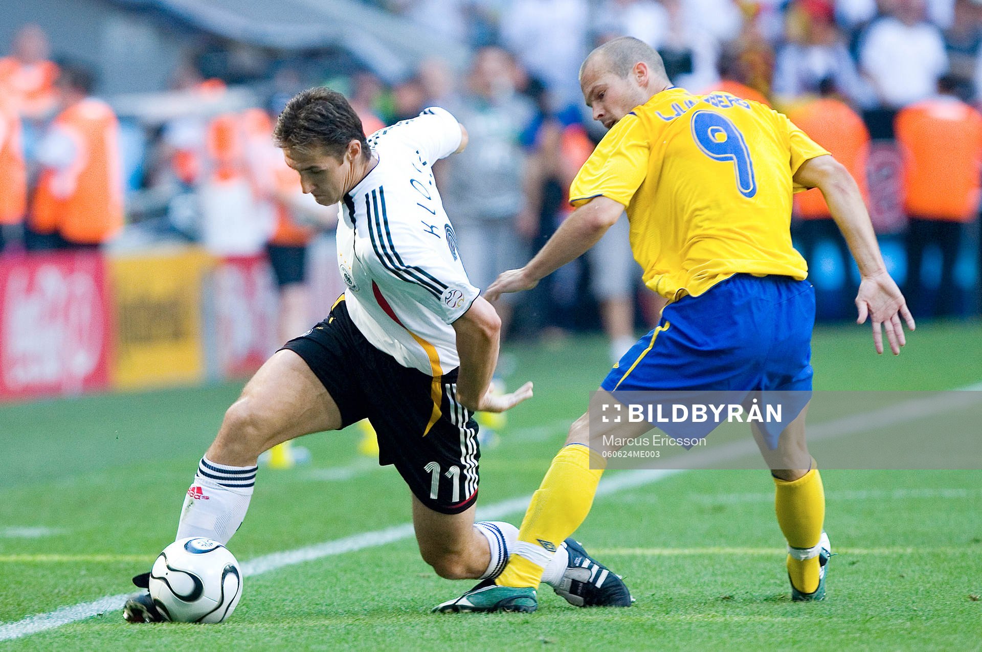 Miroslav Klose och Fredrik Ljungberg