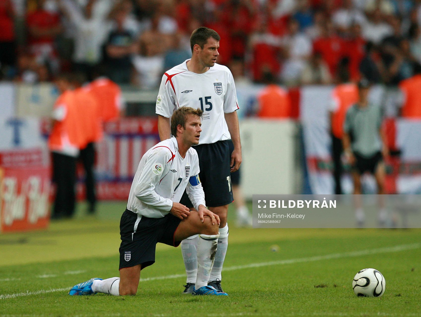 David Beckham och Jamie Carragher