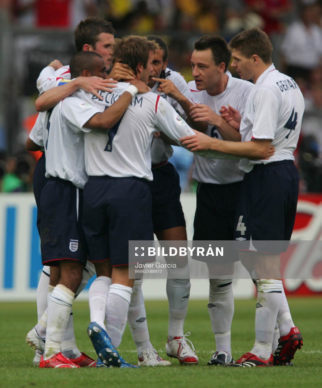 David Beckham, England (Jubel)