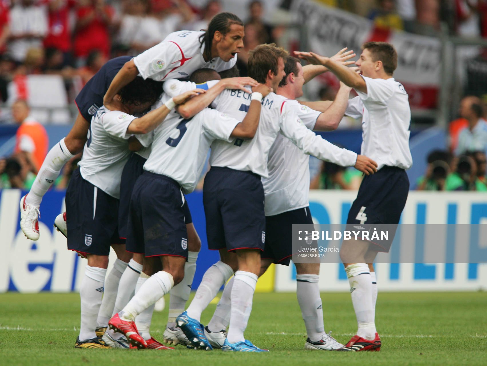 David Beckham, England (Jubel)