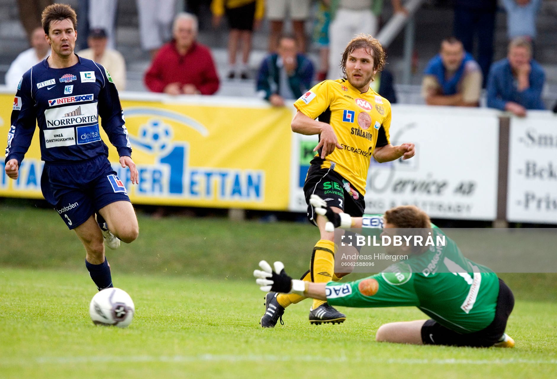 Johan Svensson, Mjällby spelar bollen mellan Petter