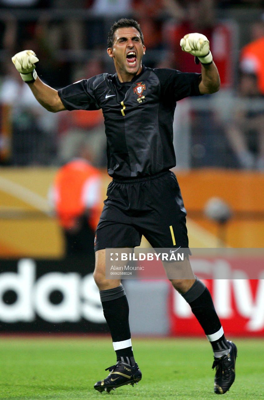 Ricardo, målvakt,  Portugal. Jubel