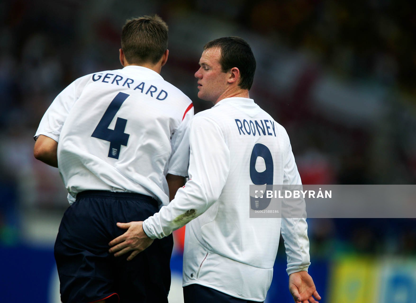 Wayne Rooney och Steven Gerrard, England